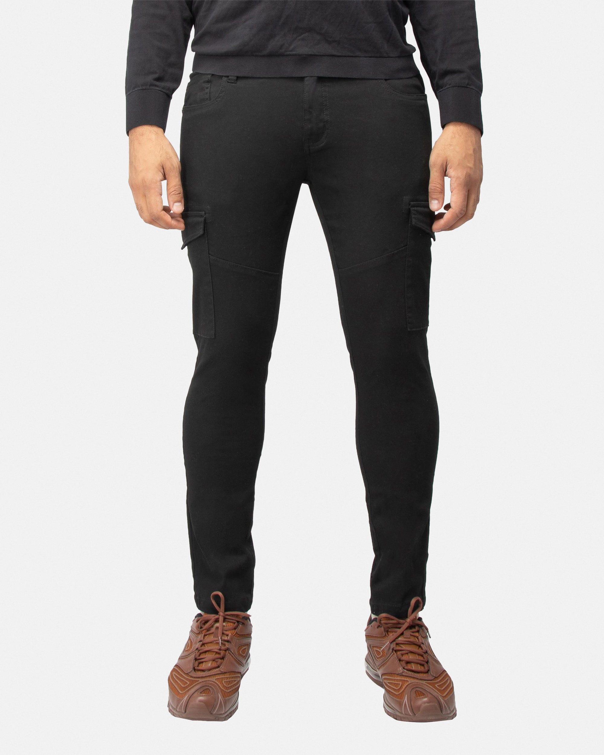 X RAY Men's Slim Fit Stretch Colored Denim Commuter Pants With Cargo Pockets Big & Tall Available