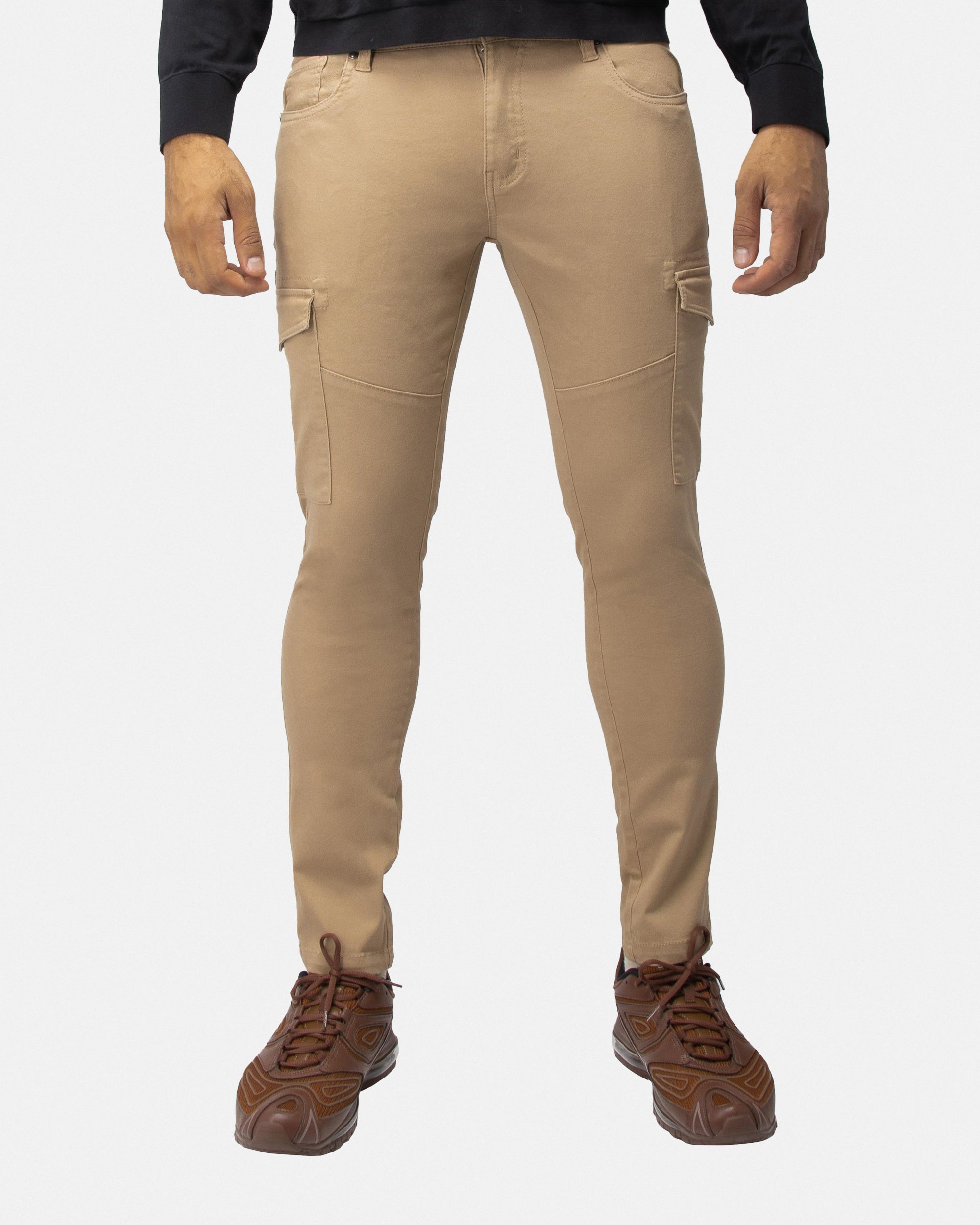 X RAY Men's Slim Fit Stretch Colored Denim Commuter Pants With Cargo Pockets Big & Tall Available