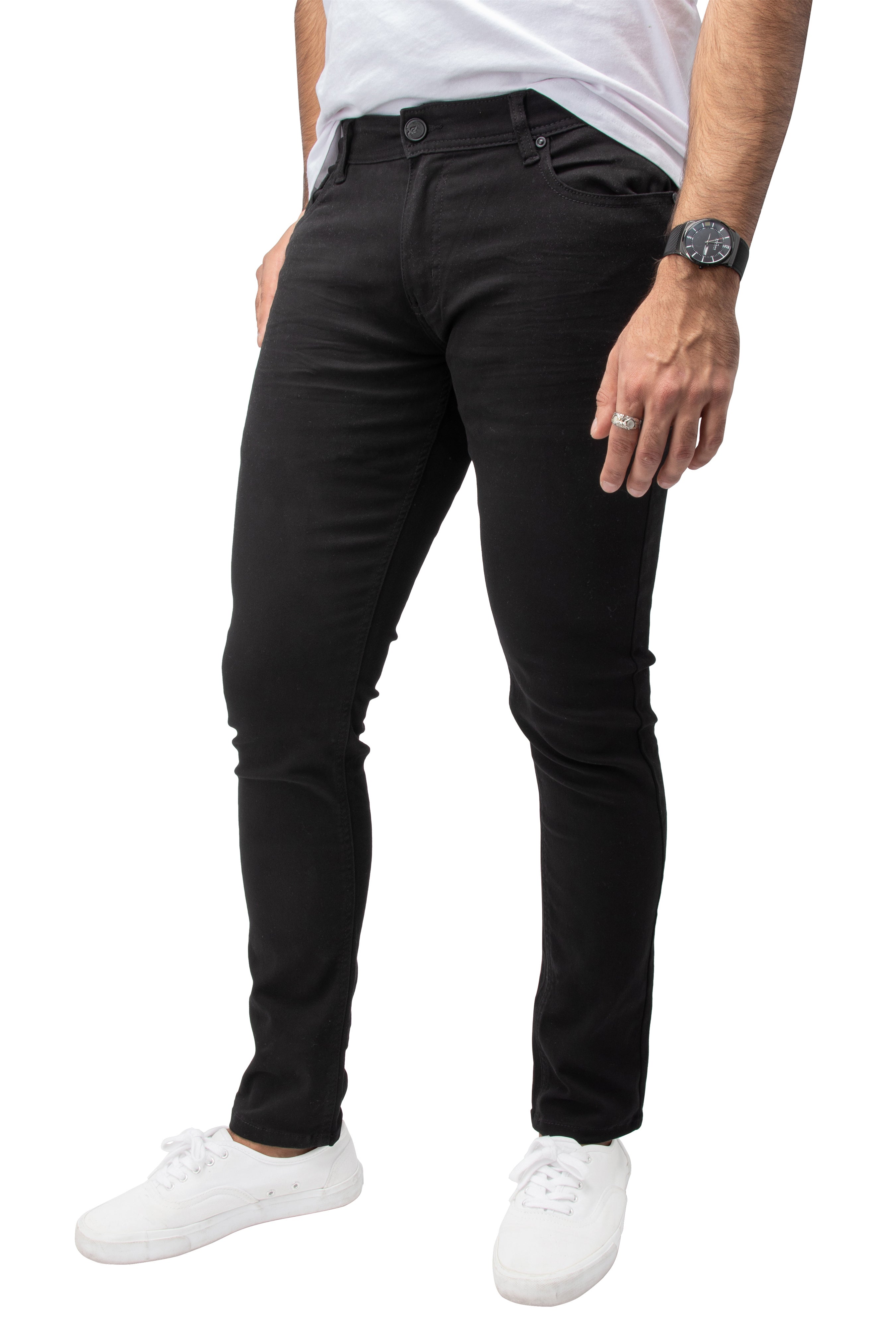 【YOURNUS】X-ray washed wide denim X RAY Men's Slim Fit Stretch Colored Denim Commuter Pants