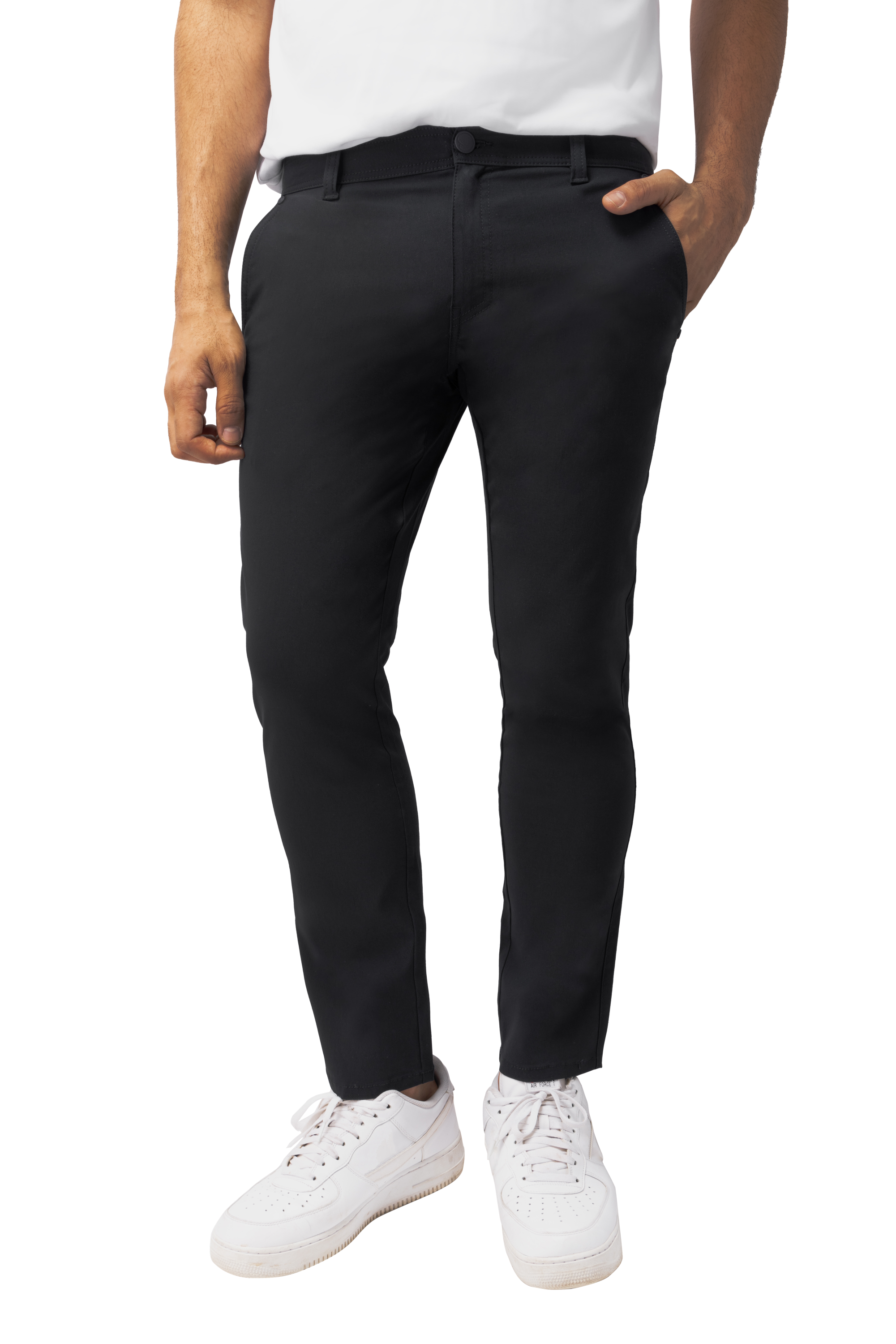 #XMP-13068 Hidden Zip Pocket Flex Nylon Pants-thumbmail-4