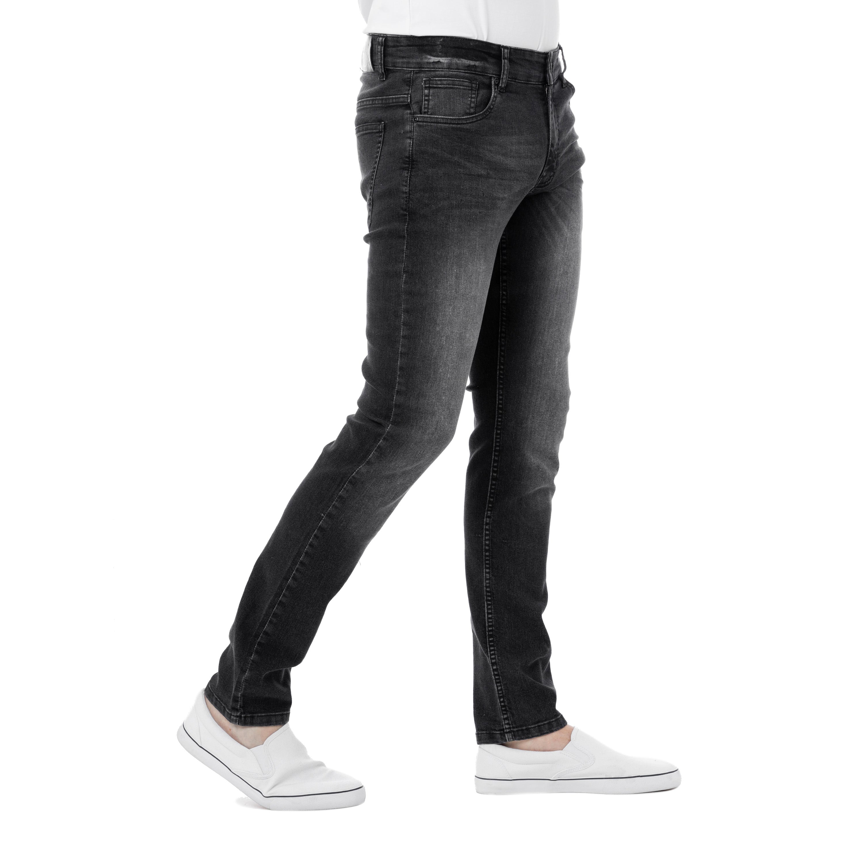 Dylan Slim Fit Jeans Dark Smoke For Tall Men | American Tall