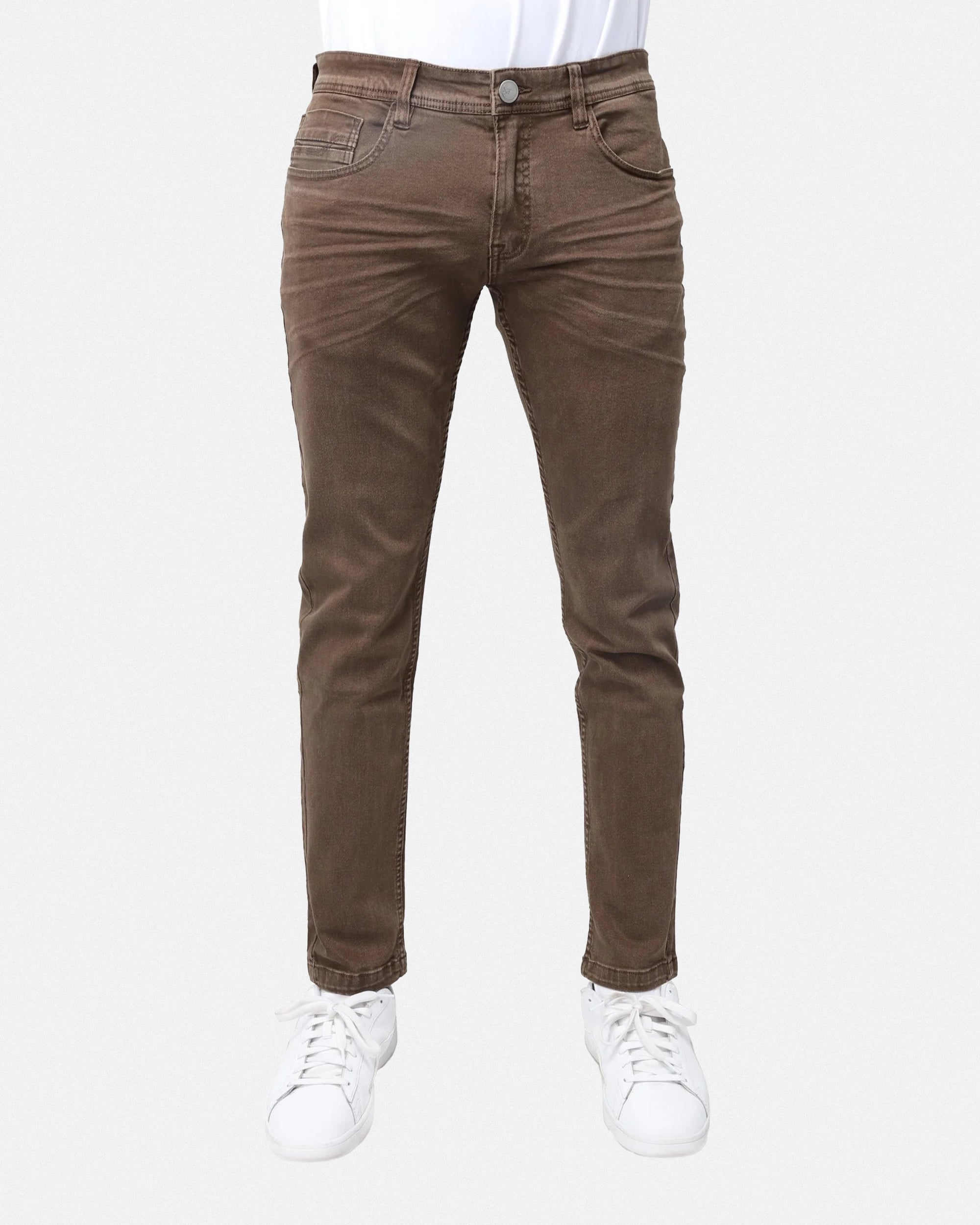 X RAY Men's Slim Fit Jeans Five-Pocket Stretch Cotton Colored Twill Pants