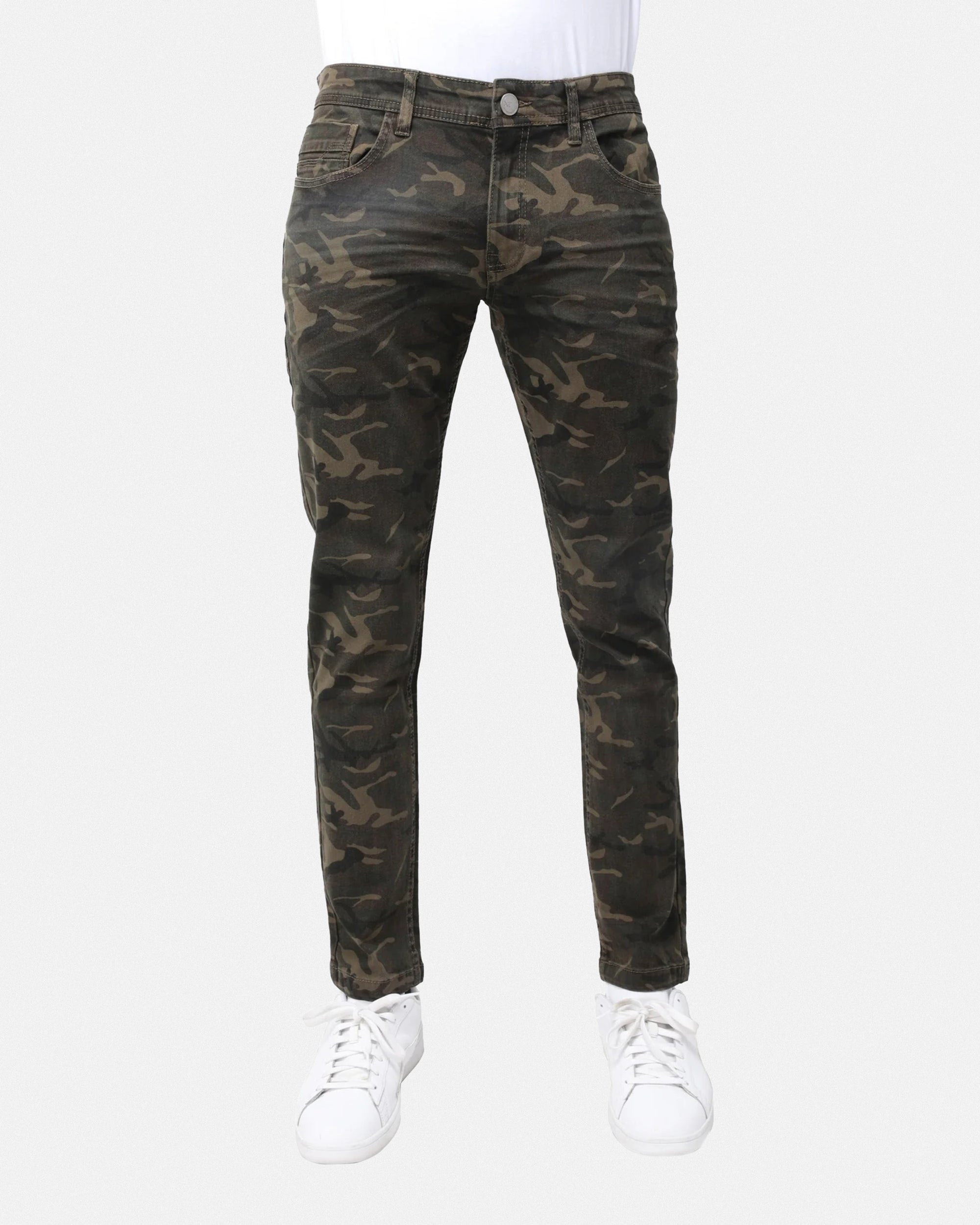 X RAY Men's Slim Fit Jeans Five-Pocket Stretch Cotton Colored Twill Pants