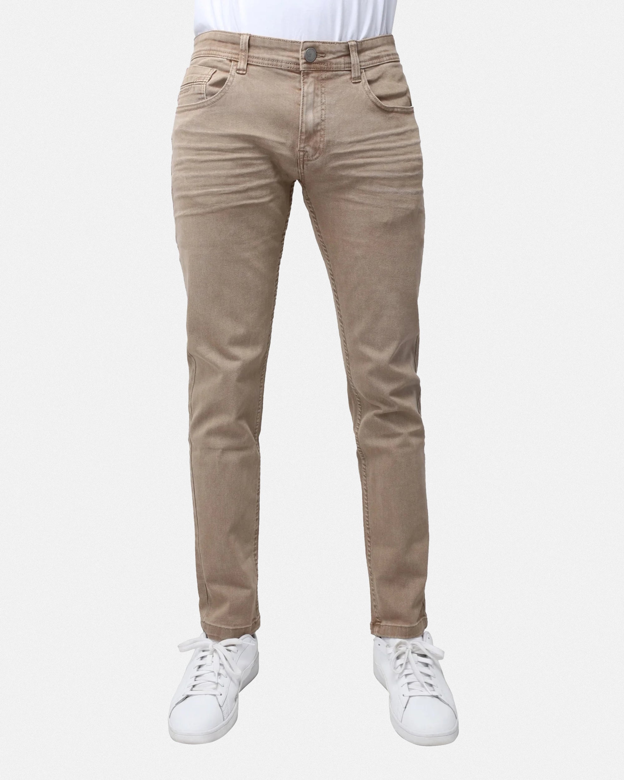 X RAY Men's Slim Fit Jeans Five-Pocket Stretch Cotton Colored Twill Pants