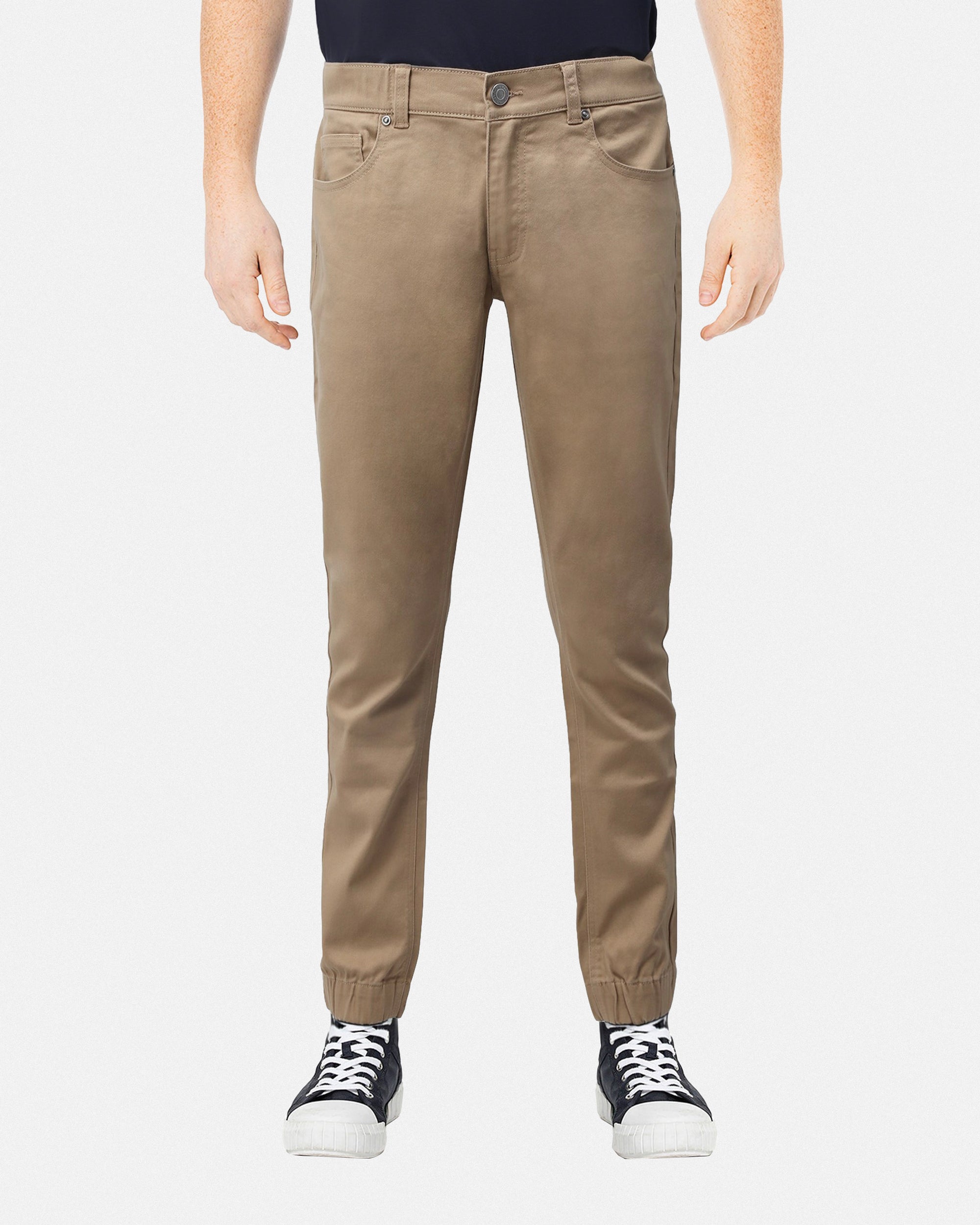 X RAY Men's Elastic Waist Jogger Twill Pants