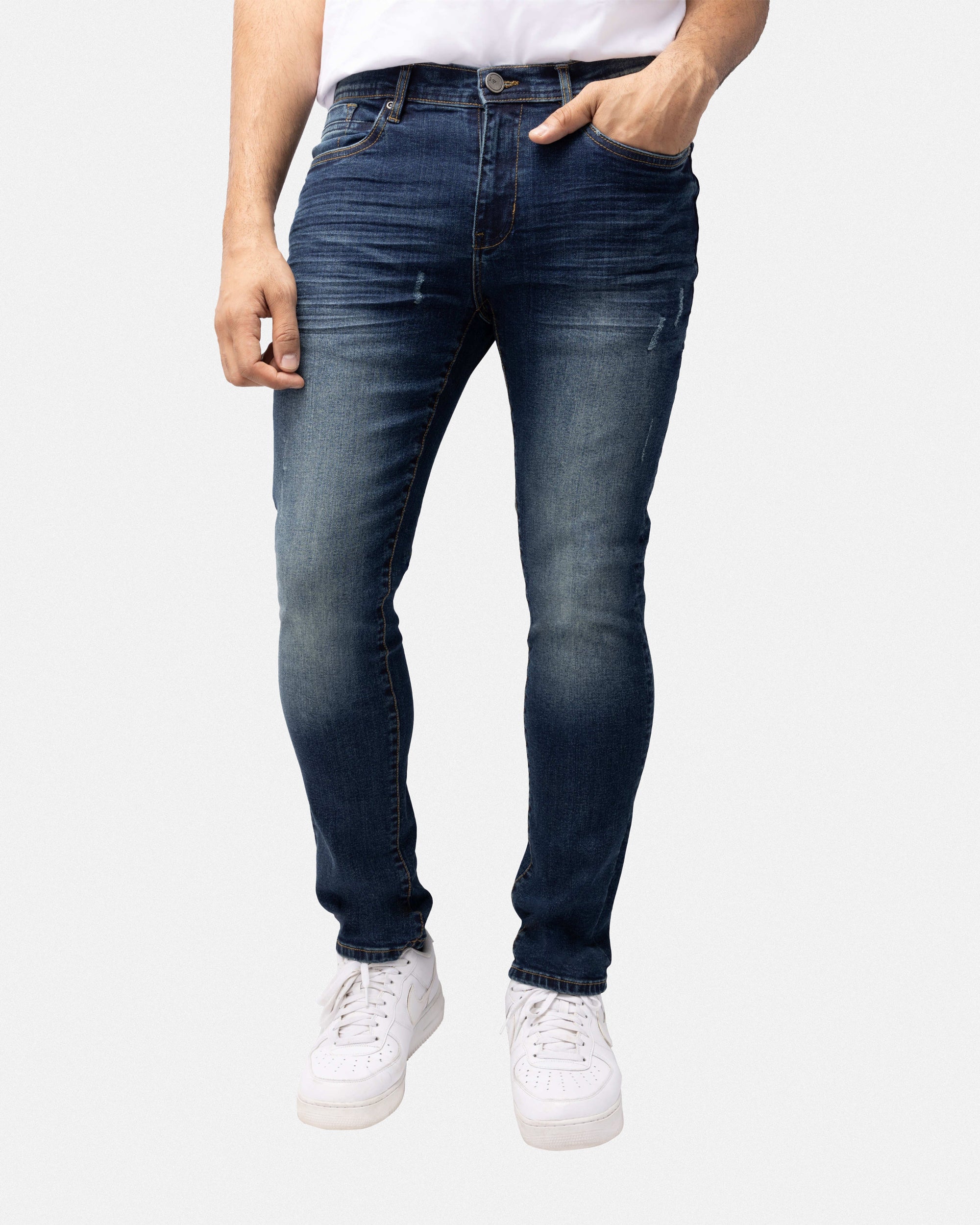 XMP-93178 Slim Fit Blue Washed Jeans – X-RAY JEANS