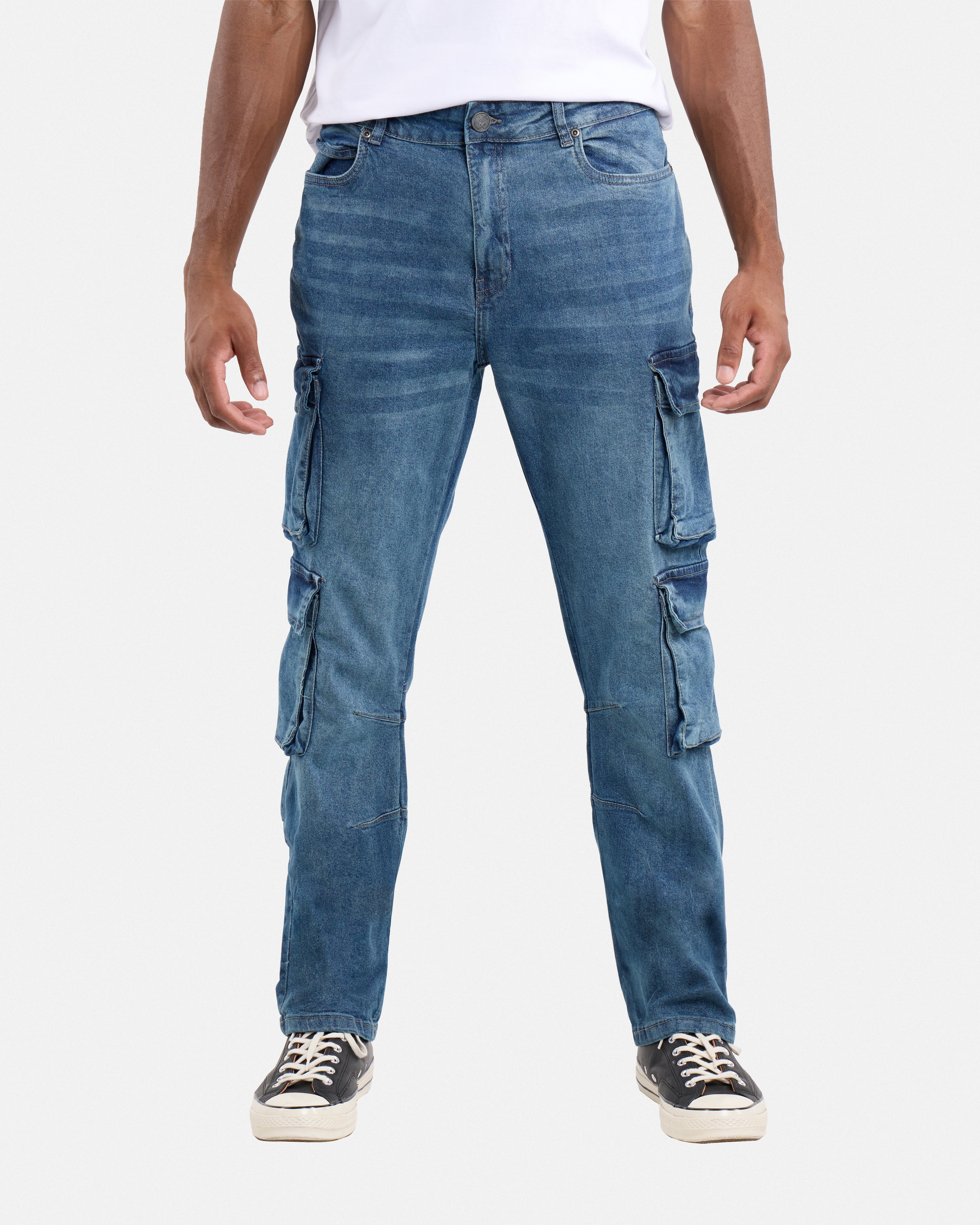 Men's Straight Fit Cargo Jeans