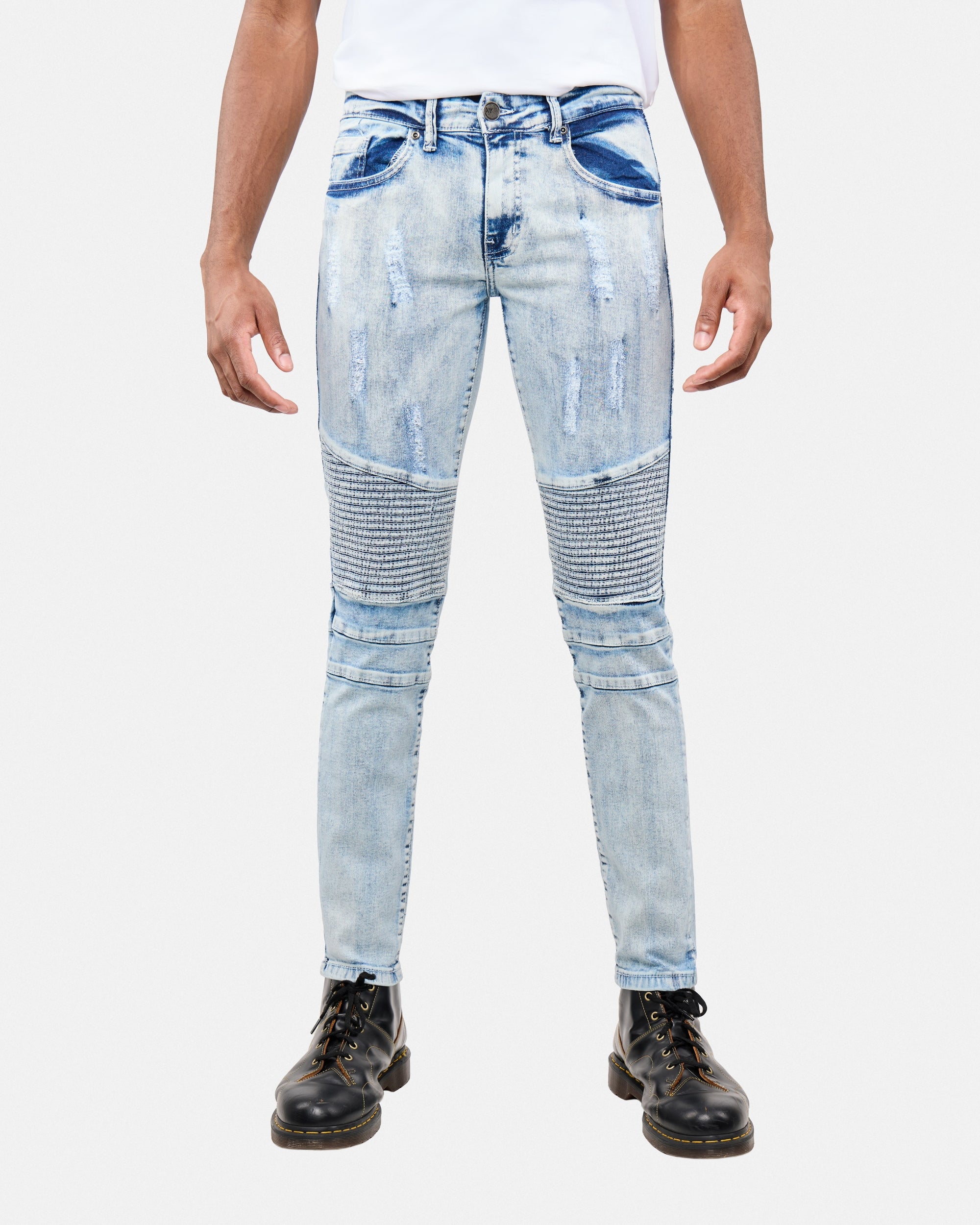 Men's Stretch Moto Jeans