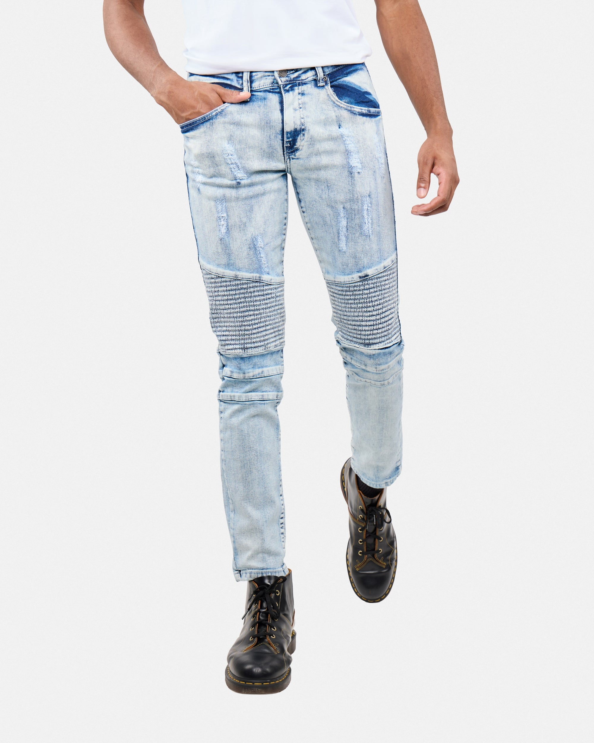 XMP-9732 Skinny Fit Moto Stretch Jeans – X-RAY JEANS