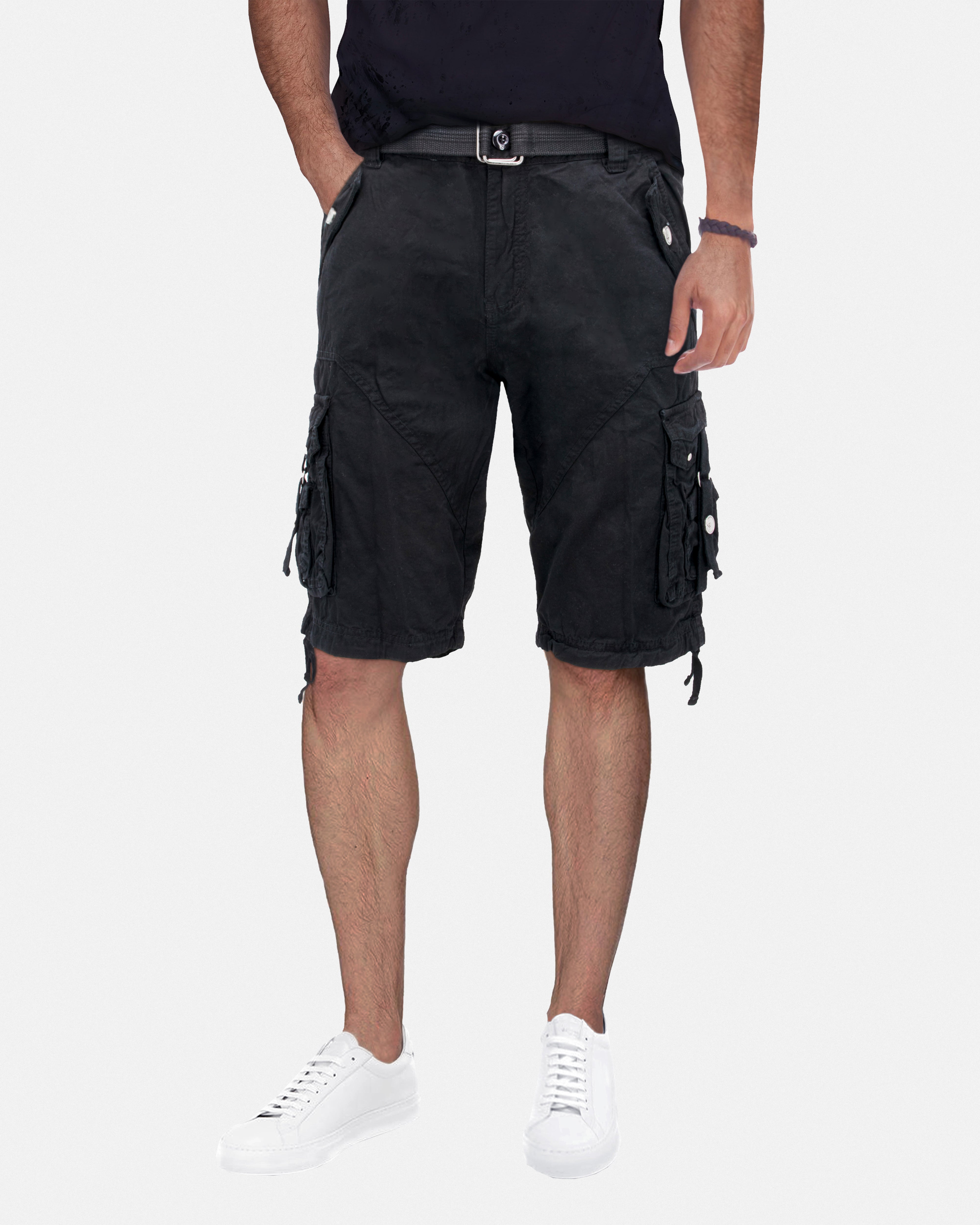 X RAY Mens Tactical Bermuda Cargo Shorts Camo and Solid Colors 12.5" Inseam Knee Length Classic Fit Multi Pocket Capri Pants