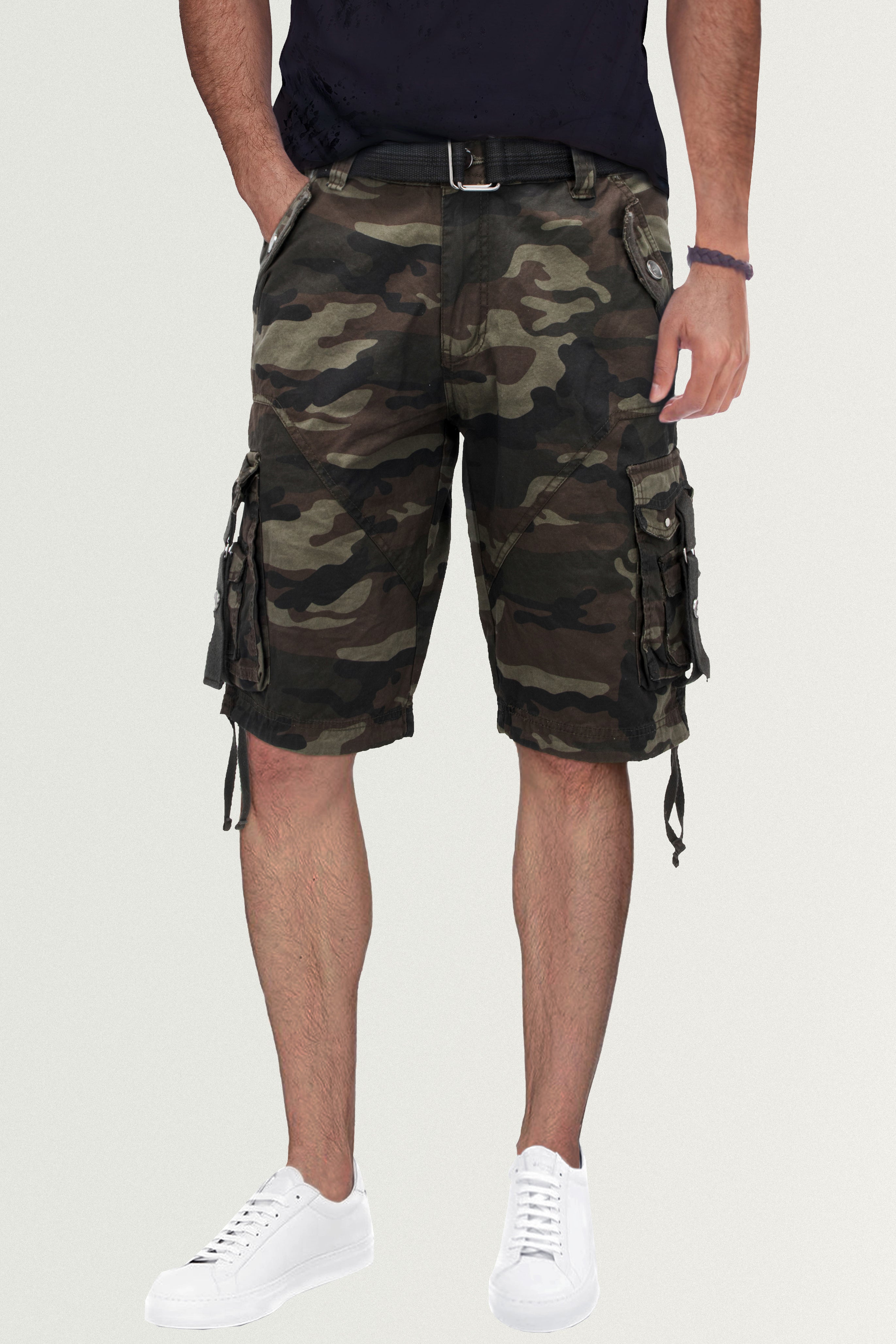 X RAY Mens Tactical Bermuda Cargo Shorts Camo and Solid Colors