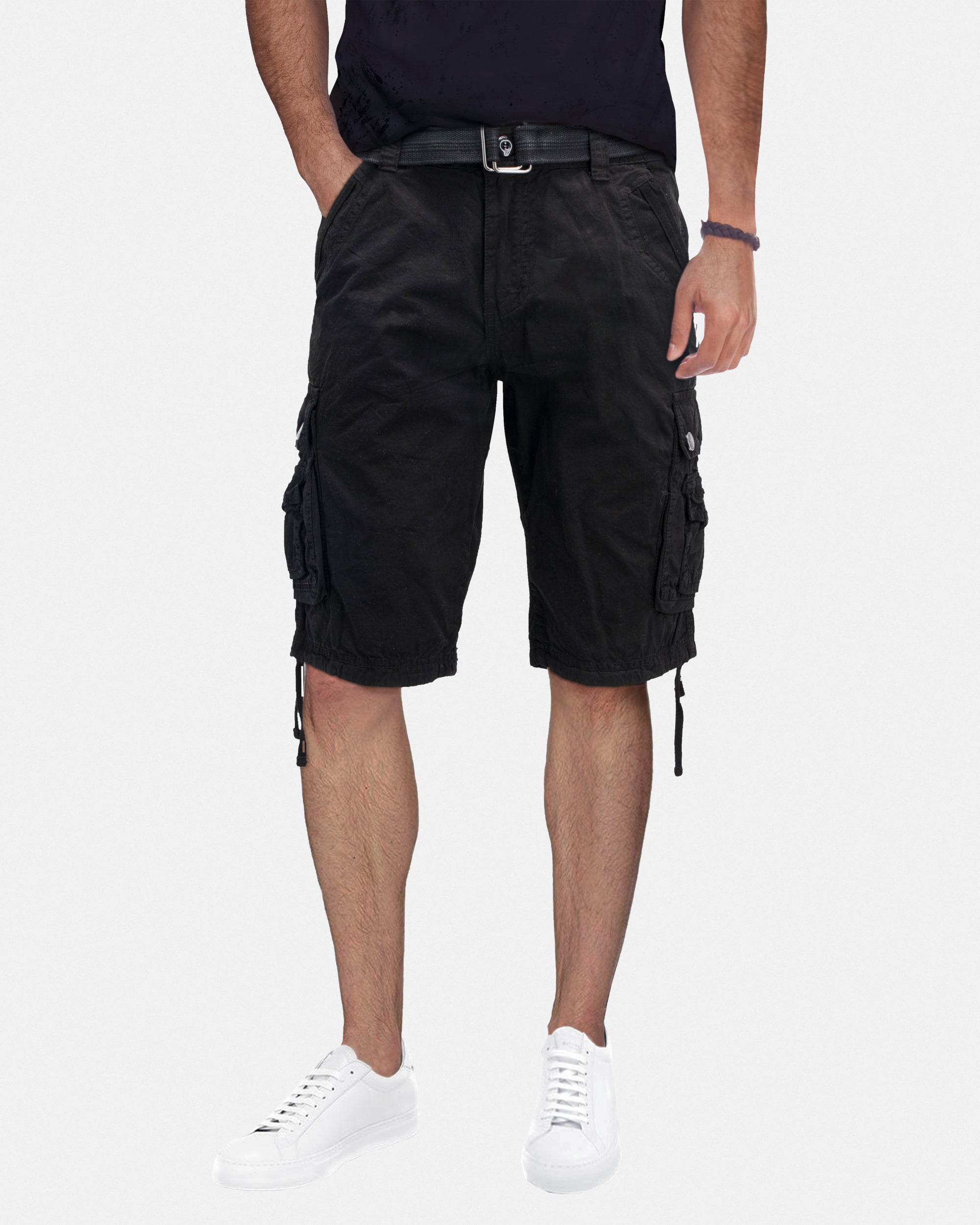 X RAY Mens Tactical Bermuda Cargo Shorts Camo and Solid Colors 12.5" Inseam Knee Length Classic Fit Multi Pocket Capri Pants