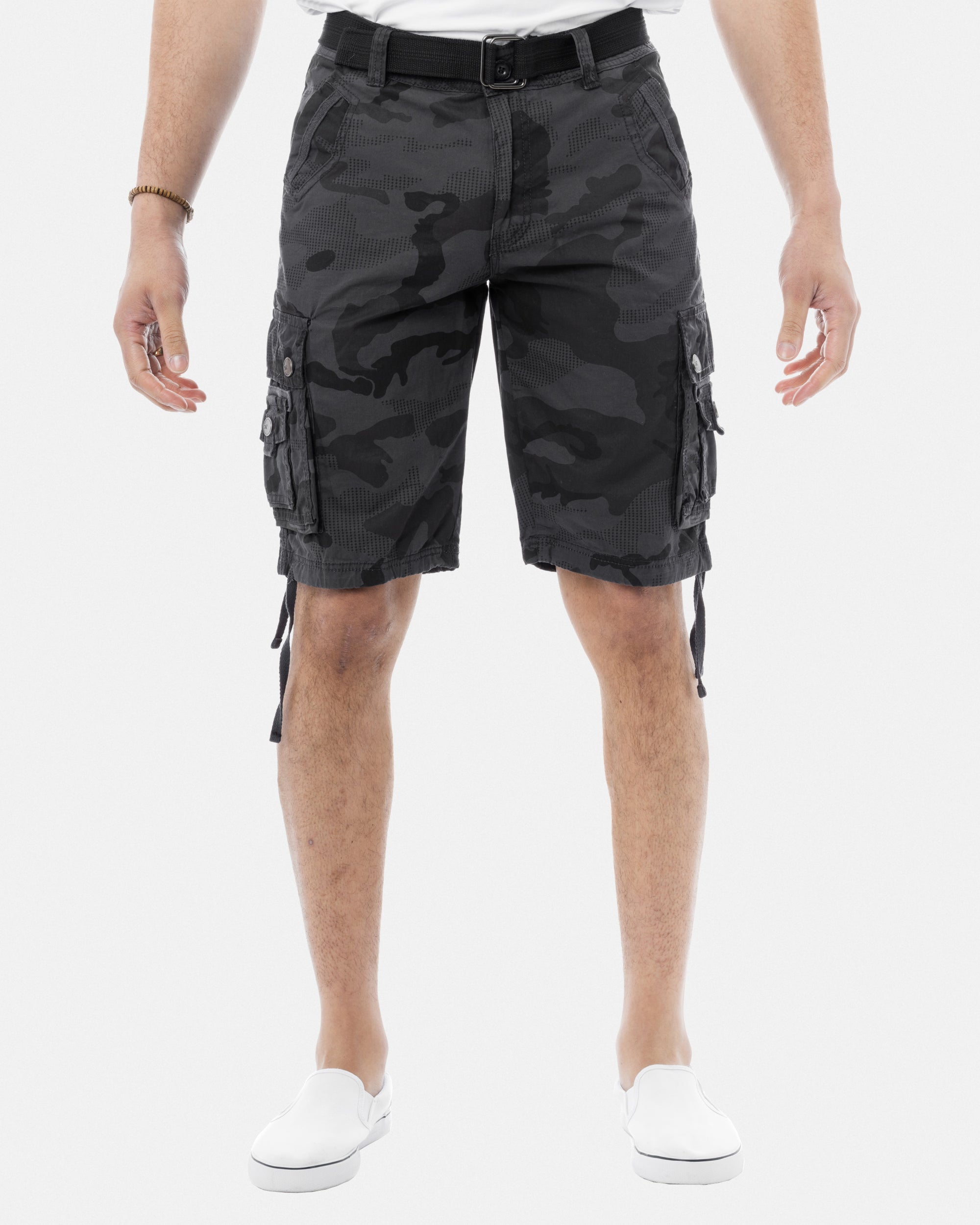 X RAY Mens Tactical Bermuda Cargo Shorts Camo and Solid Colors 12.5" Inseam Knee Length Classic Fit Multi Pocket Capri Pants