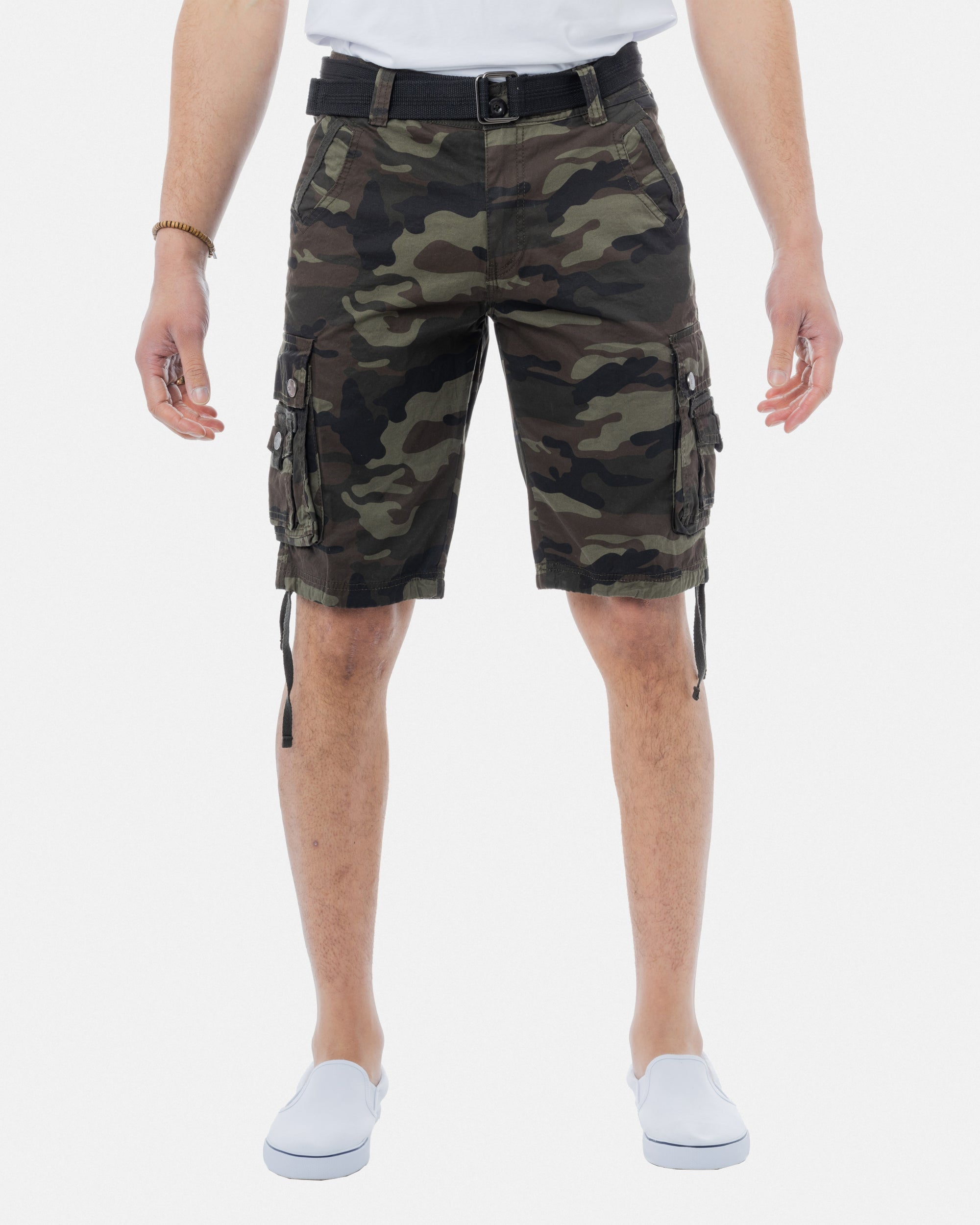 X RAY Mens Tactical Bermuda Cargo Shorts Camo and Solid Colors 12.5" Inseam Knee Length Classic Fit Multi Pocket Capri Pants