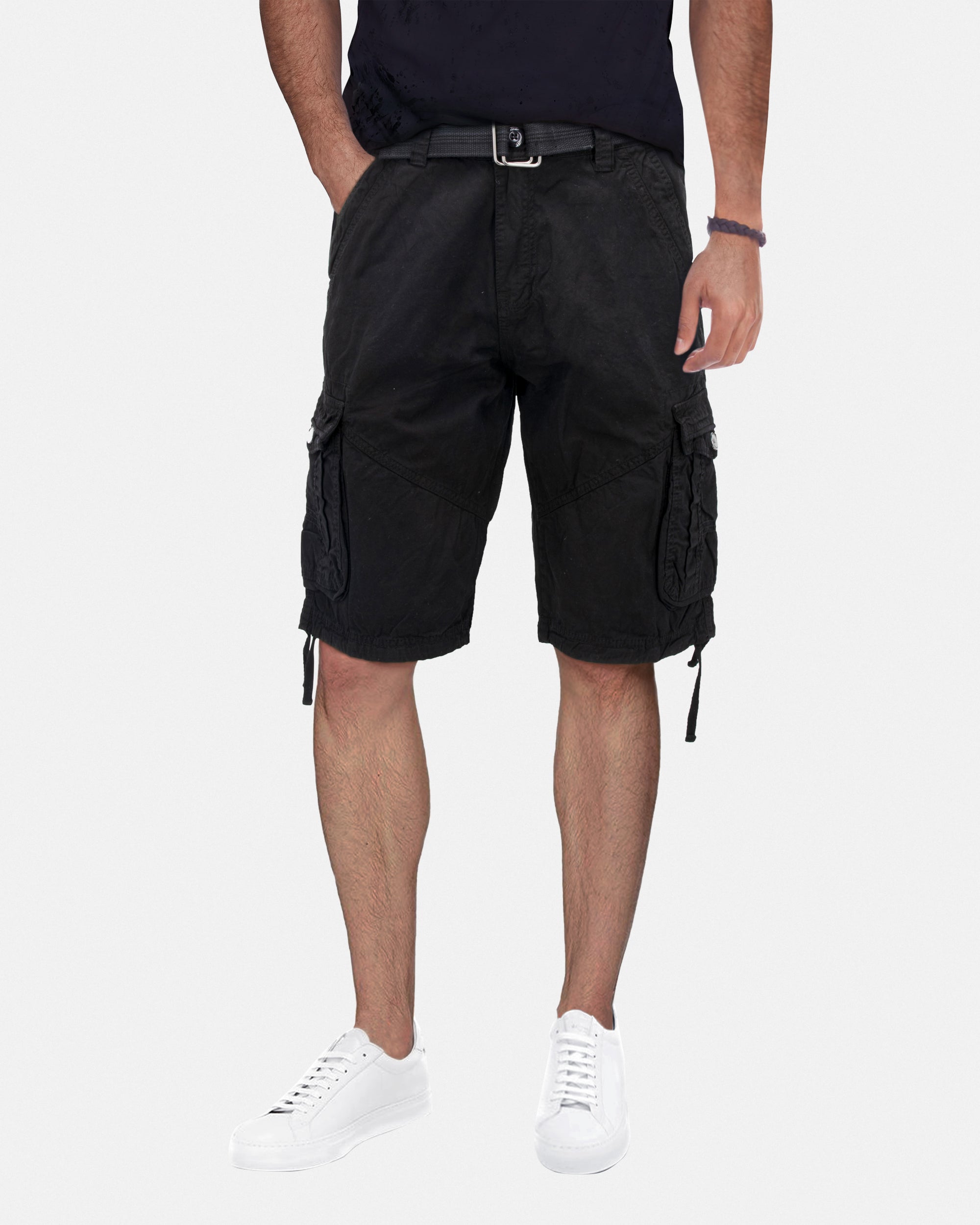 X RAY Mens Tactical Bermuda Cargo Shorts Camo and Solid Colors 12.5" Inseam Knee Length Classic Fit Multi Pocket Capri Pants
