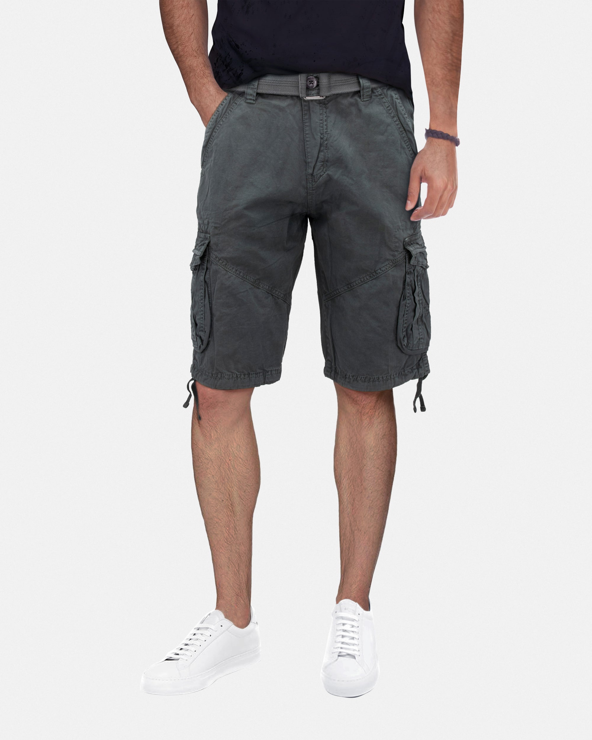 X RAY Mens Tactical Bermuda Cargo Shorts Camo and Solid Colors 12.5" Inseam Knee Length Classic Fit Multi Pocket Capri Pants