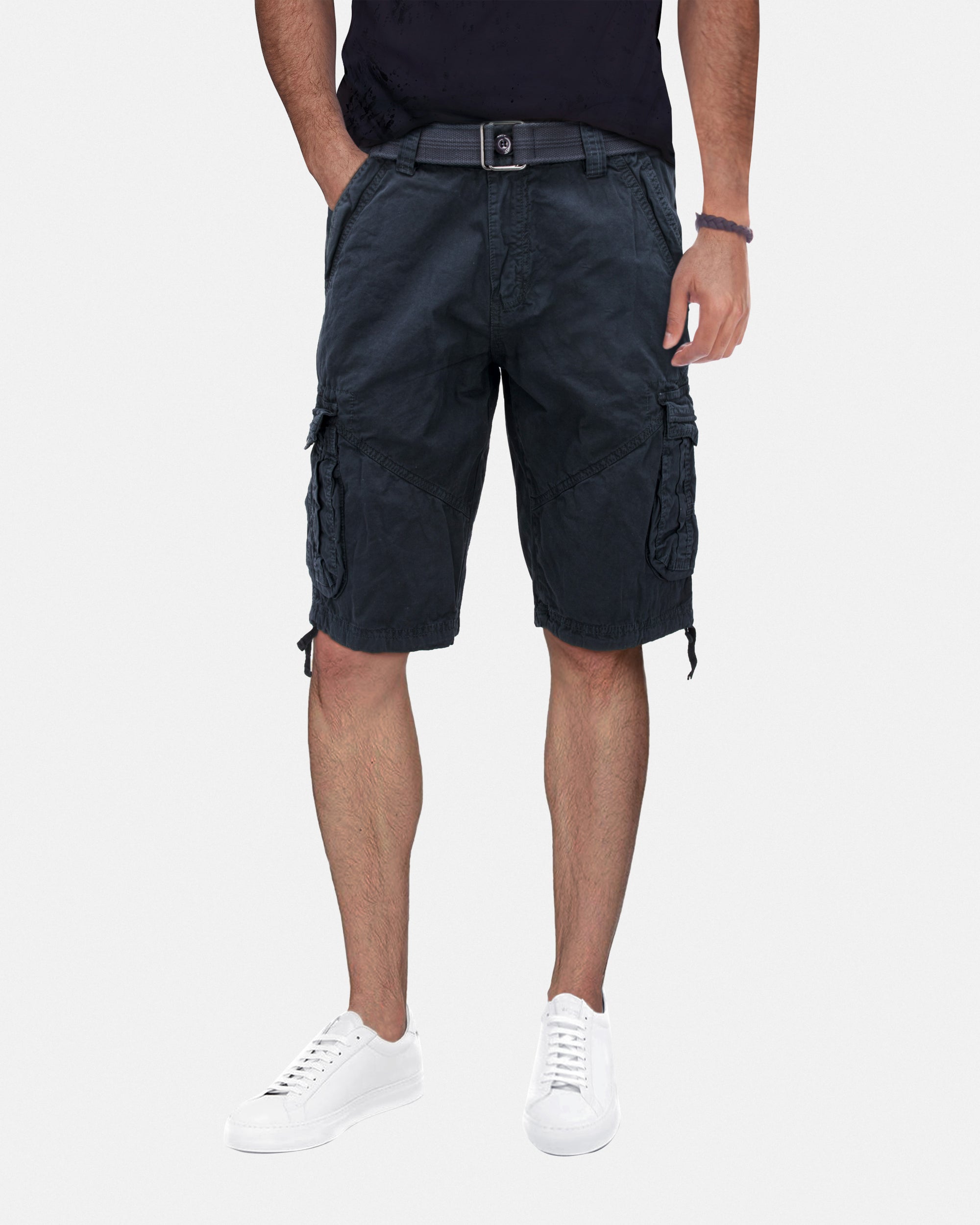 X RAY Mens Tactical Bermuda Cargo Shorts Camo and Solid Colors 12.5" Inseam Knee Length Classic Fit Multi Pocket Capri Pants