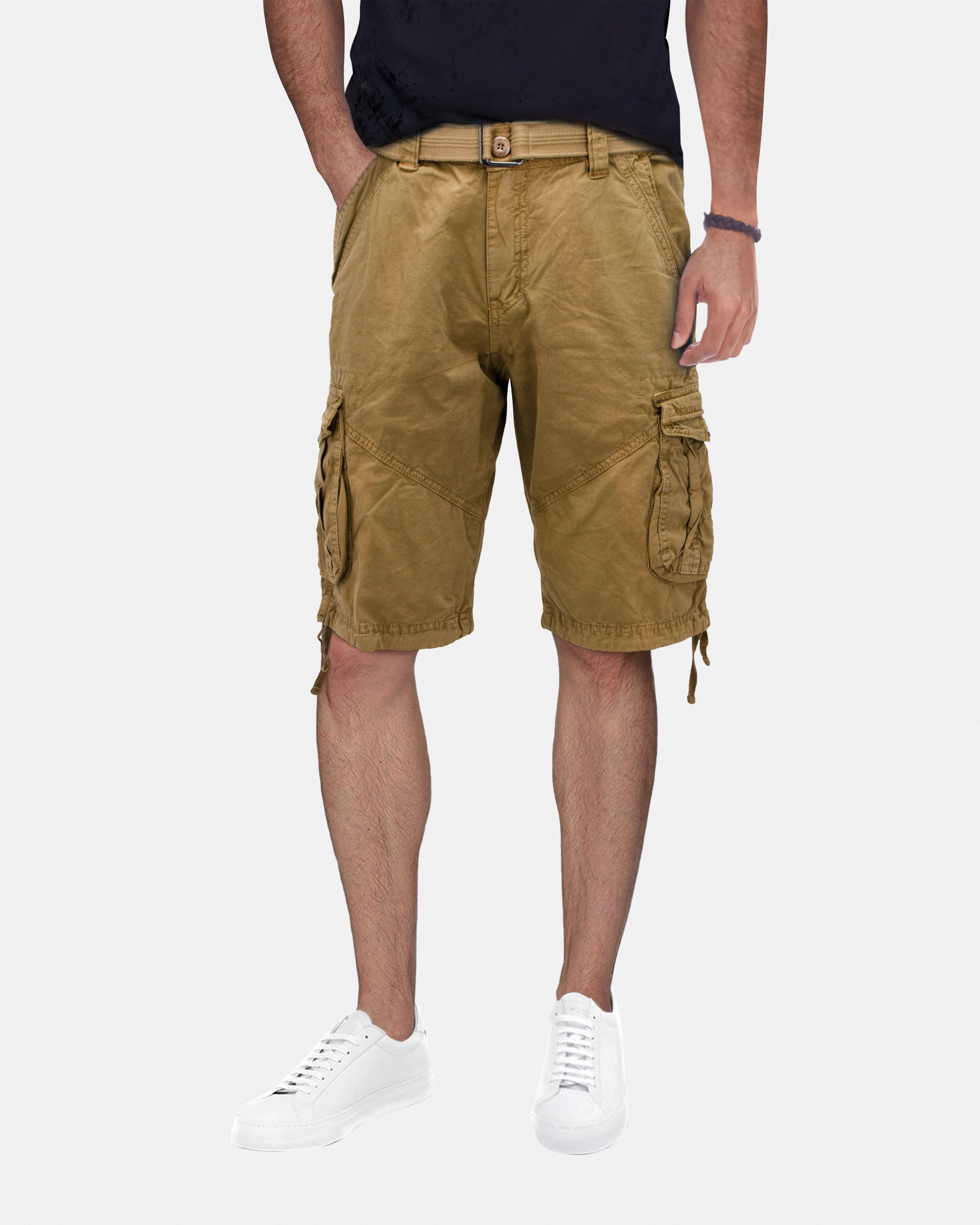 X RAY Mens Tactical Bermuda Cargo Shorts Camo and Solid Colors 12.5" Inseam Knee Length Classic Fit Multi Pocket Capri Pants