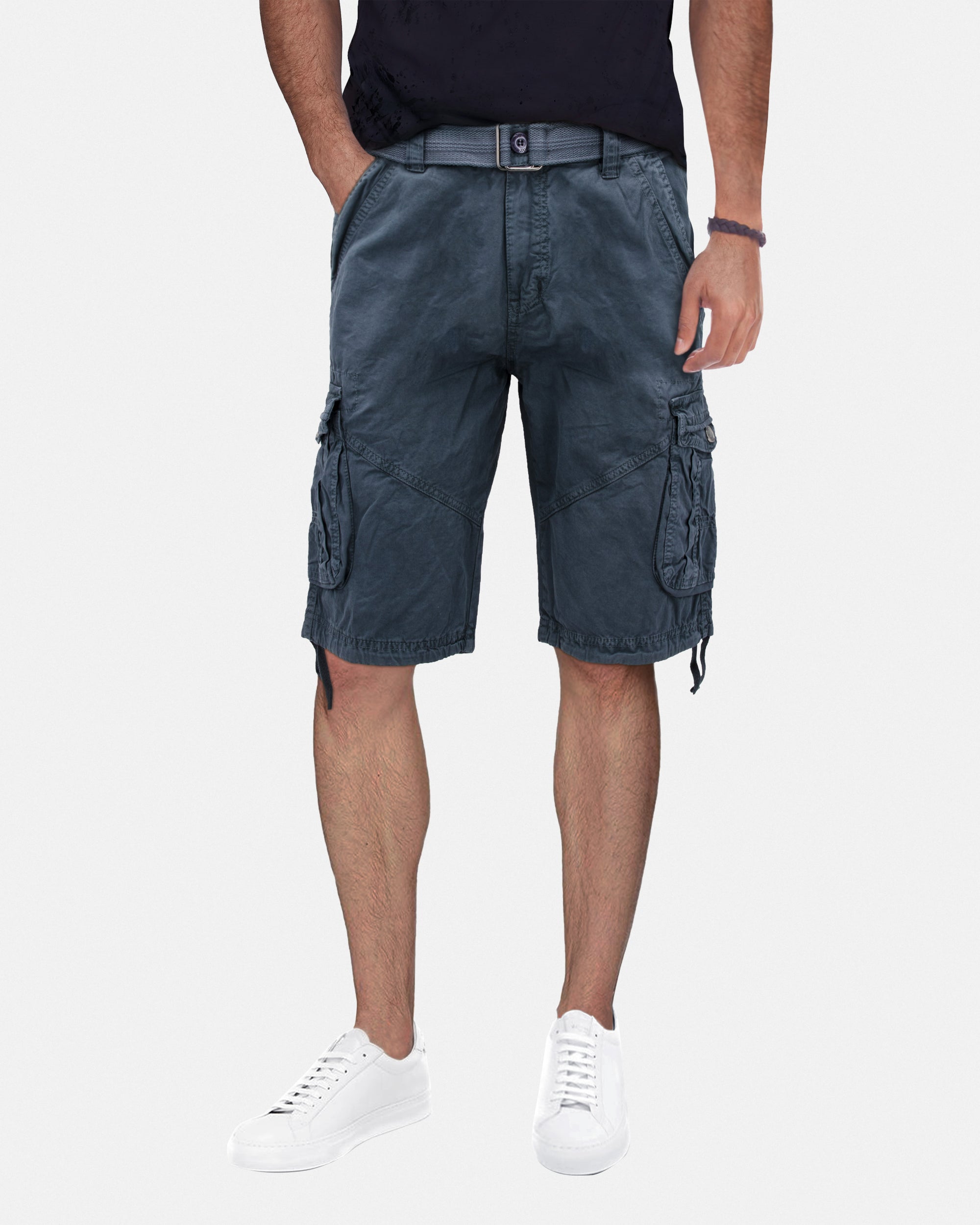 X RAY Mens Tactical Bermuda Cargo Shorts Camo and Solid Colors 12.5" Inseam Knee Length Classic Fit Multi Pocket Capri Pants