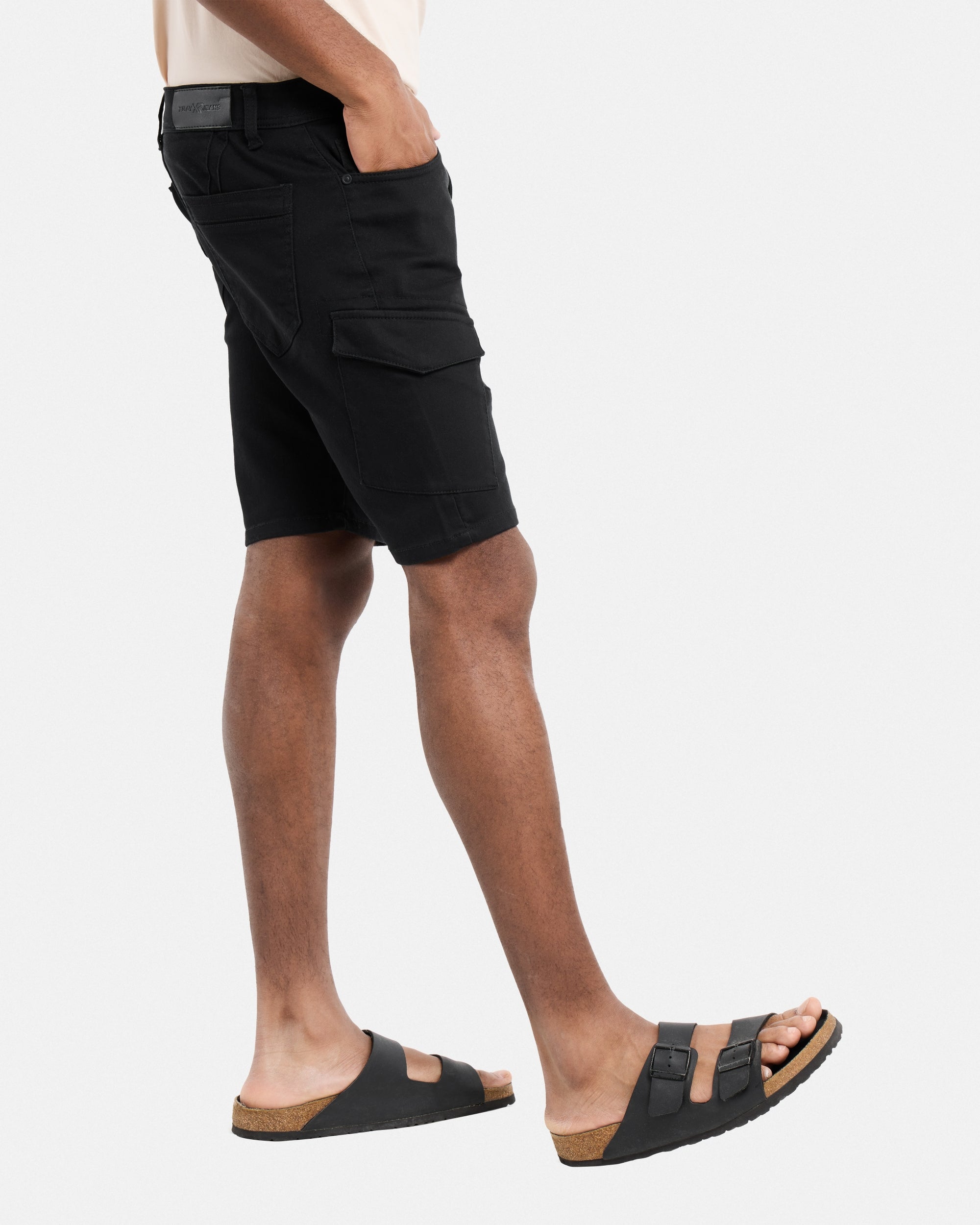 【INCHANT ME】Pixel Cotton Cargo Bermuda Pants Linen Cargo Shorts for Men Big Tall Drawstring Waist Cargo