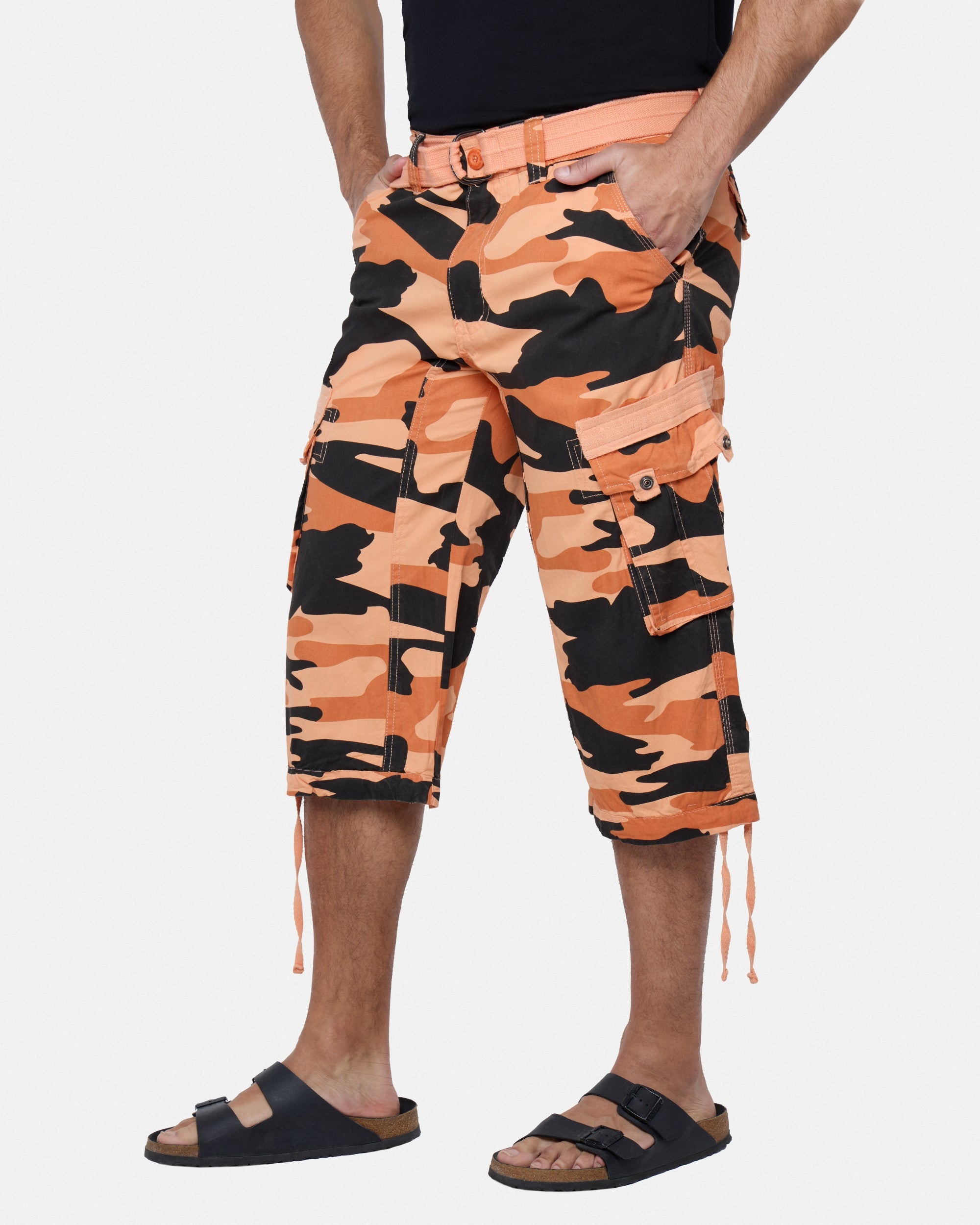 【BAON】Ryu Roder Nylon Banding Cargo Bermuda Pants Commuter Shorts Rambo | Men's Shorts | God & Famous