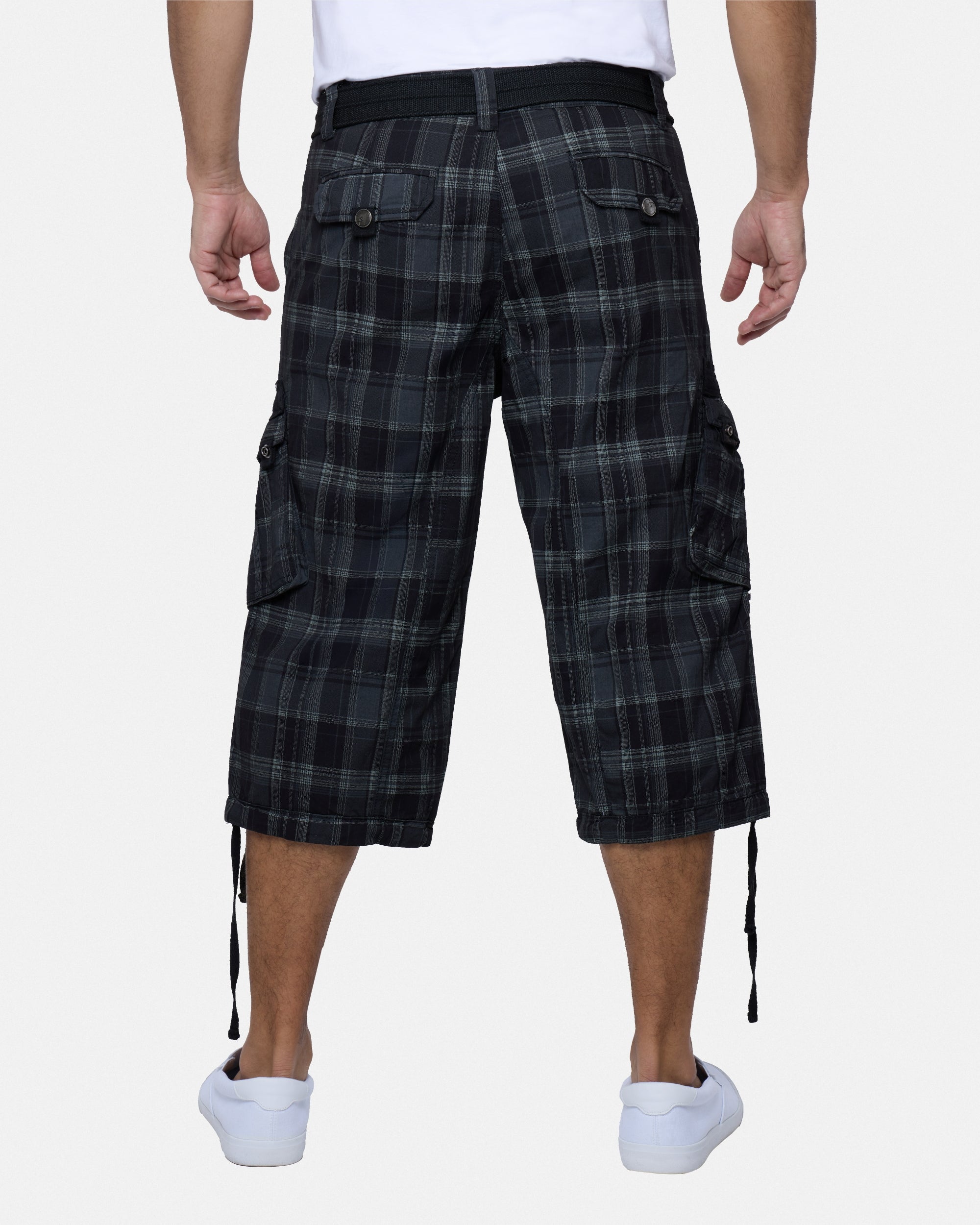 X RAY Mens Belted Long Cargo Shorts With Draw Cord – X-RAY JEANS