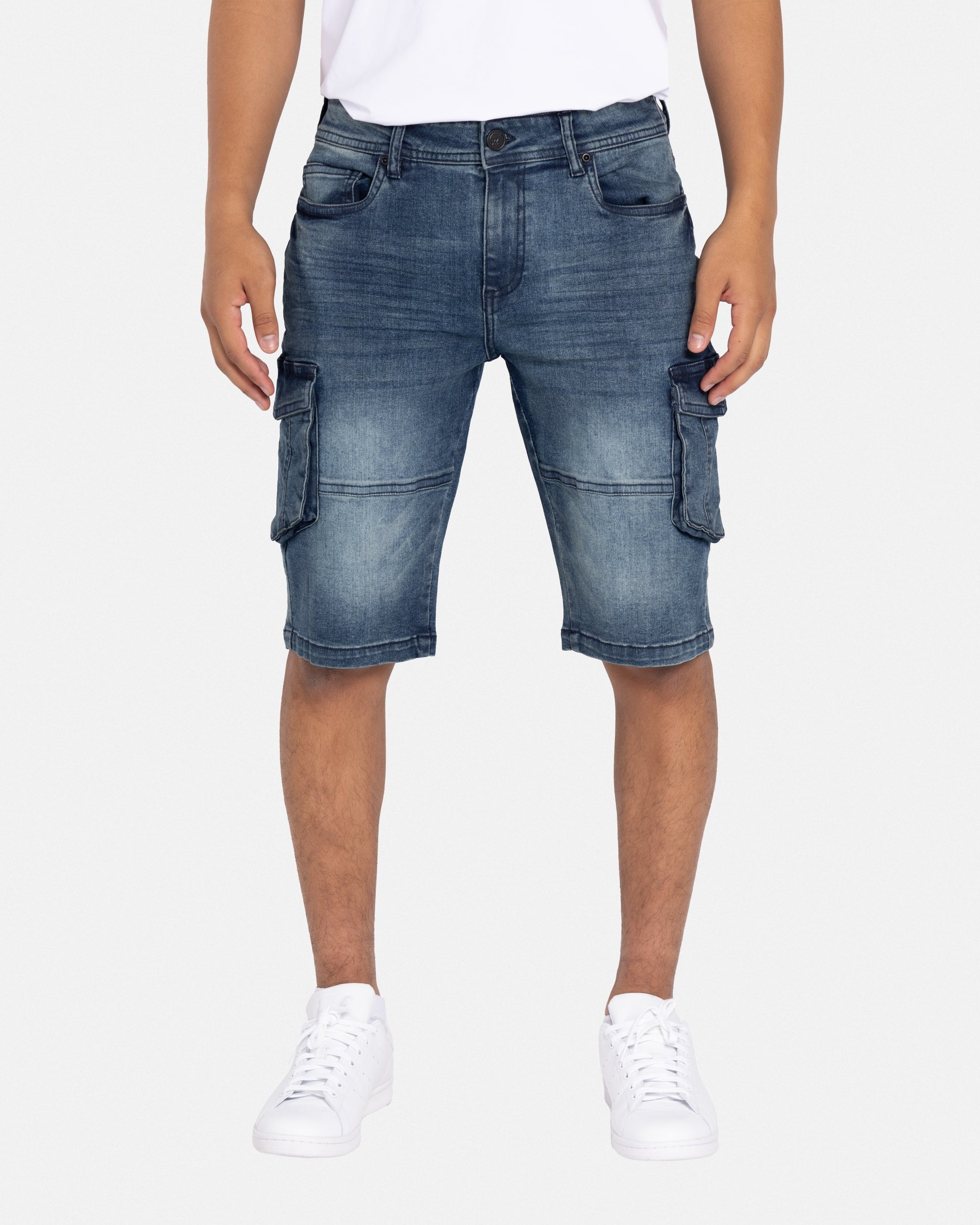 X RAY Men's Denim Cargo Shorts