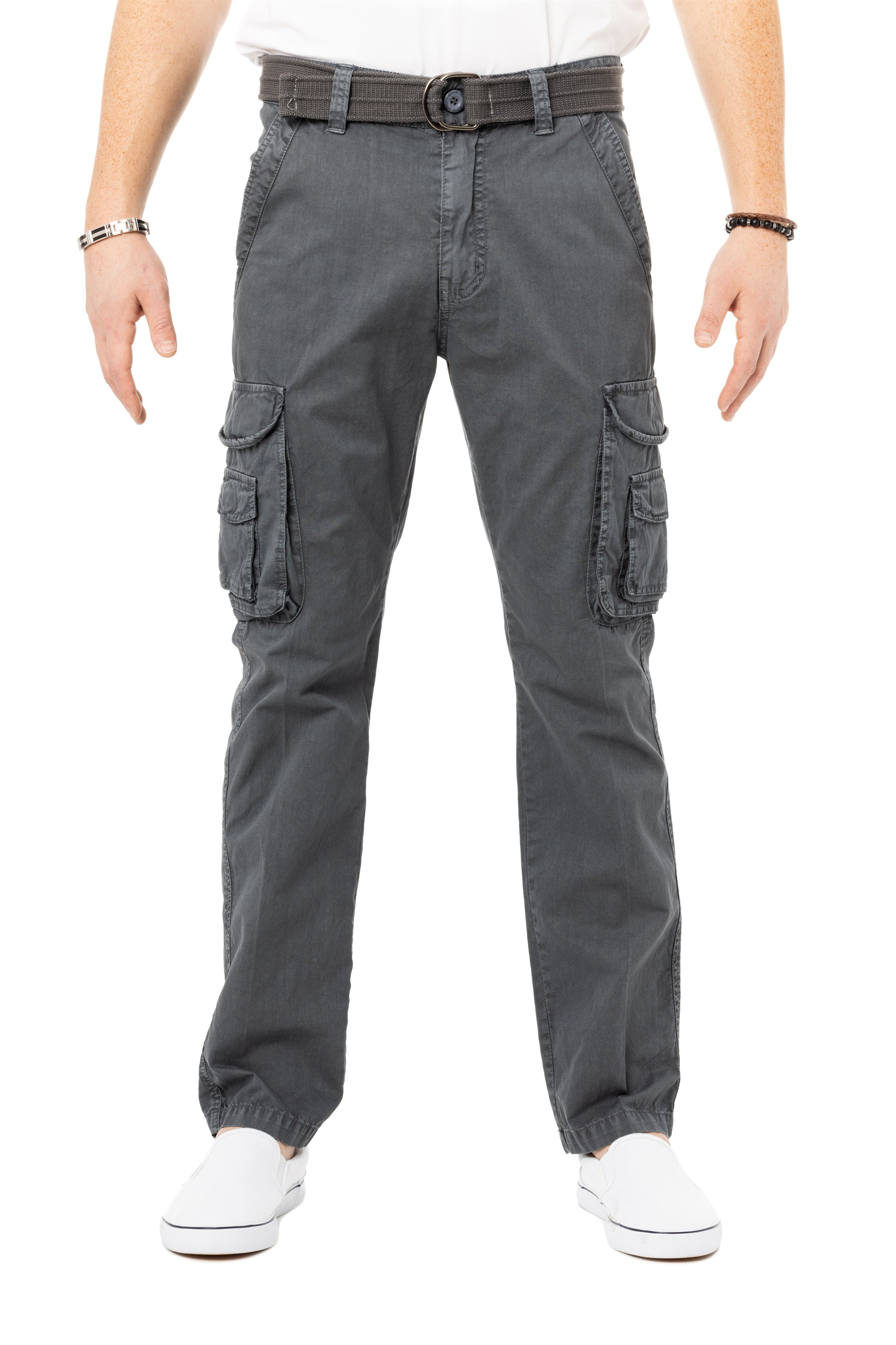【DISCERNMENT】Ray String Basic Cargo Pants X RAY Men's Stretch Cargo Pants, Casual Flex Hiking Multi