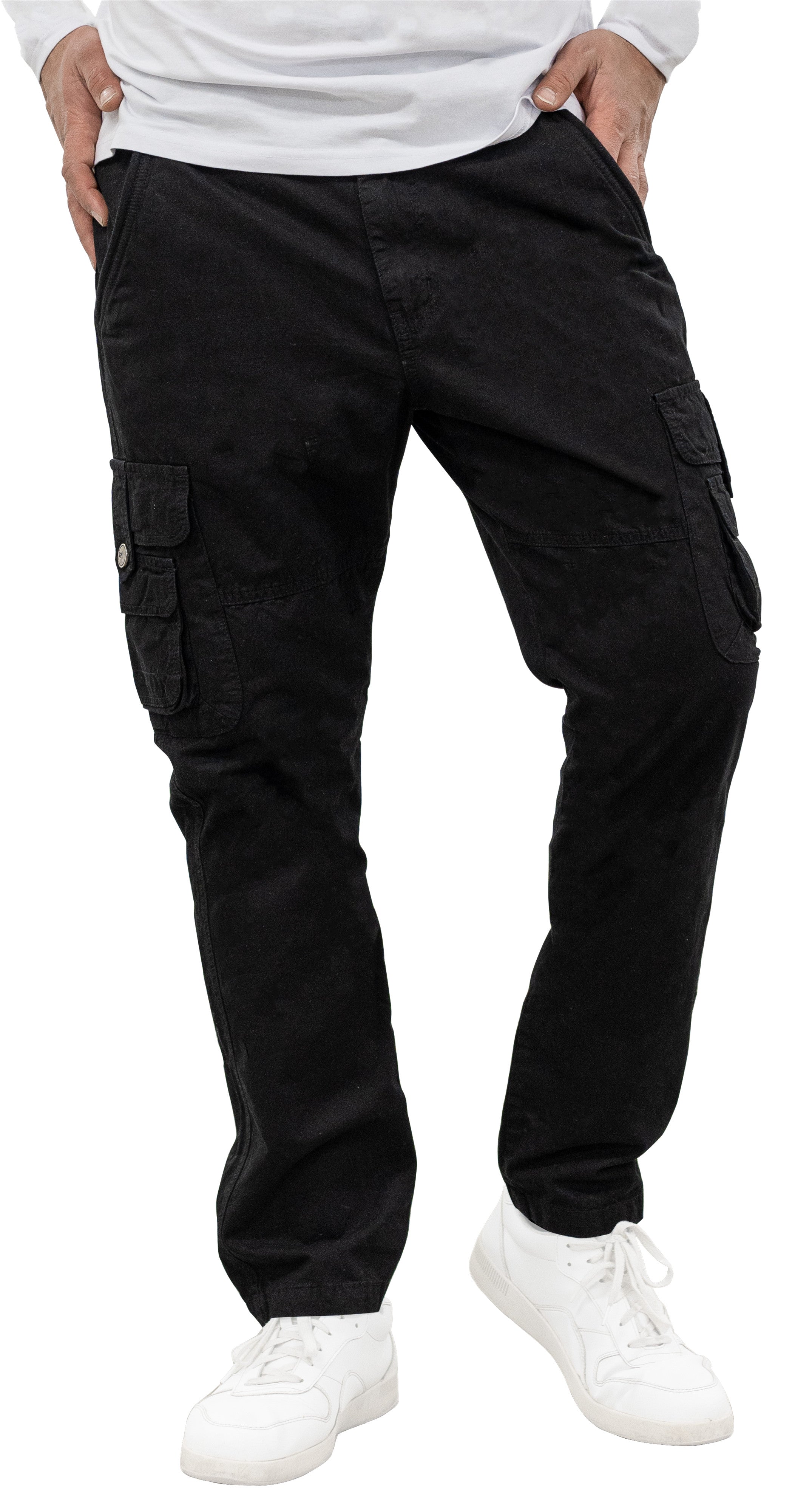 X RAY Men's Commuter Pants With Cargo Pockets in BLACK Size 30X32