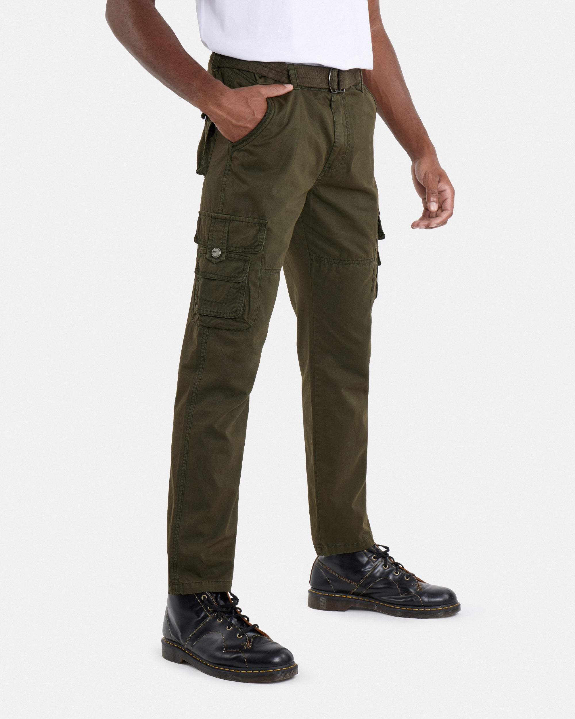 X RAY Men's Regular Fit Straight Leg Cargo Pants
