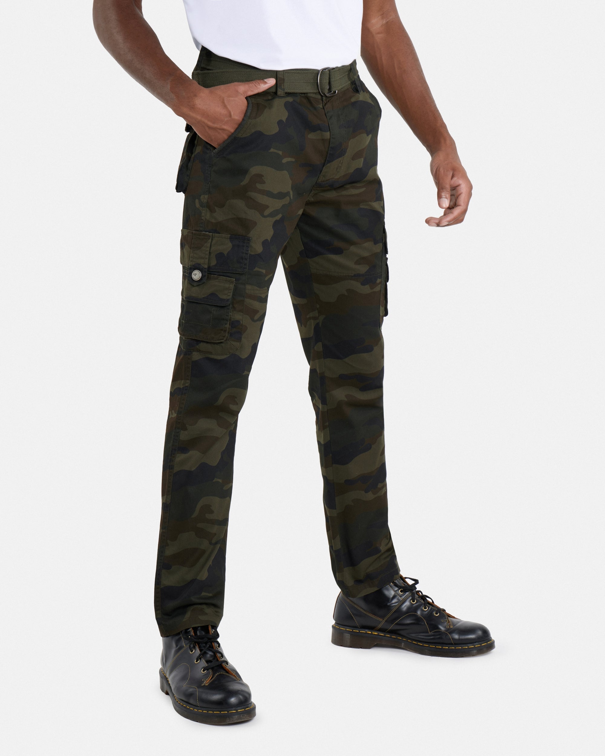 X RAY Men's Regular Fit Straight Leg Cargo Pants