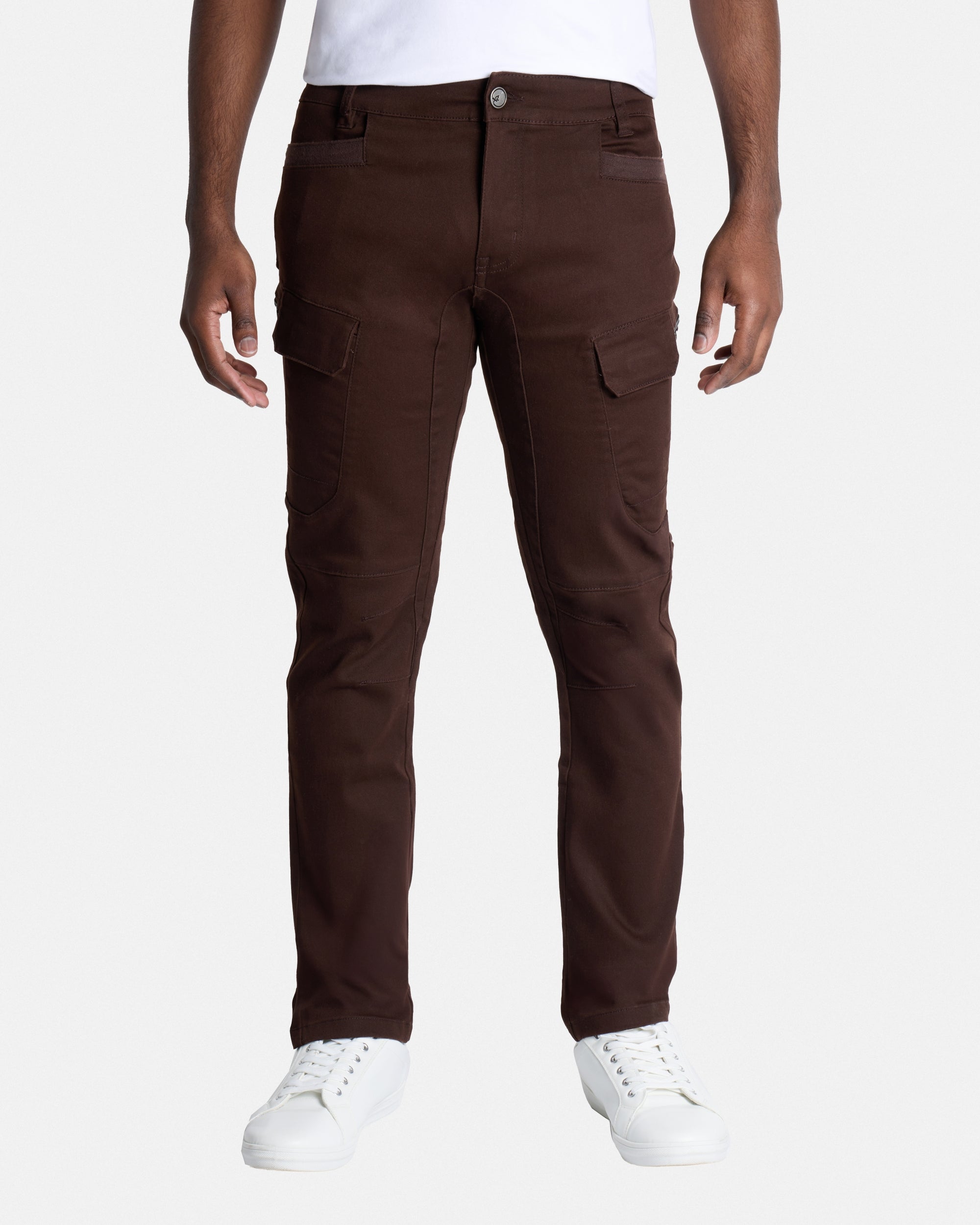 SLIM FIT STRETCH TWILL CARGO PANTS
