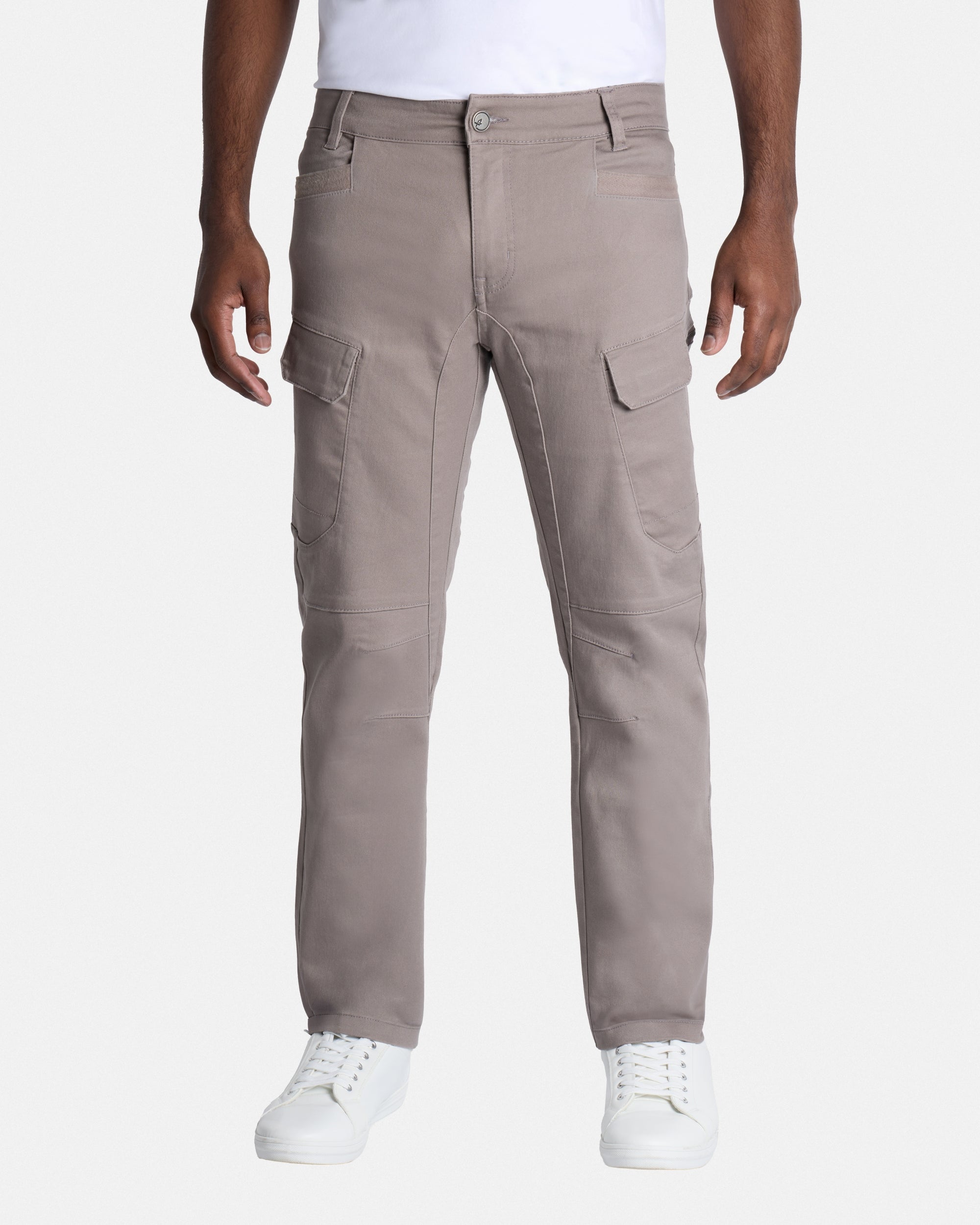 SLIM FIT STRETCH TWILL CARGO PANTS