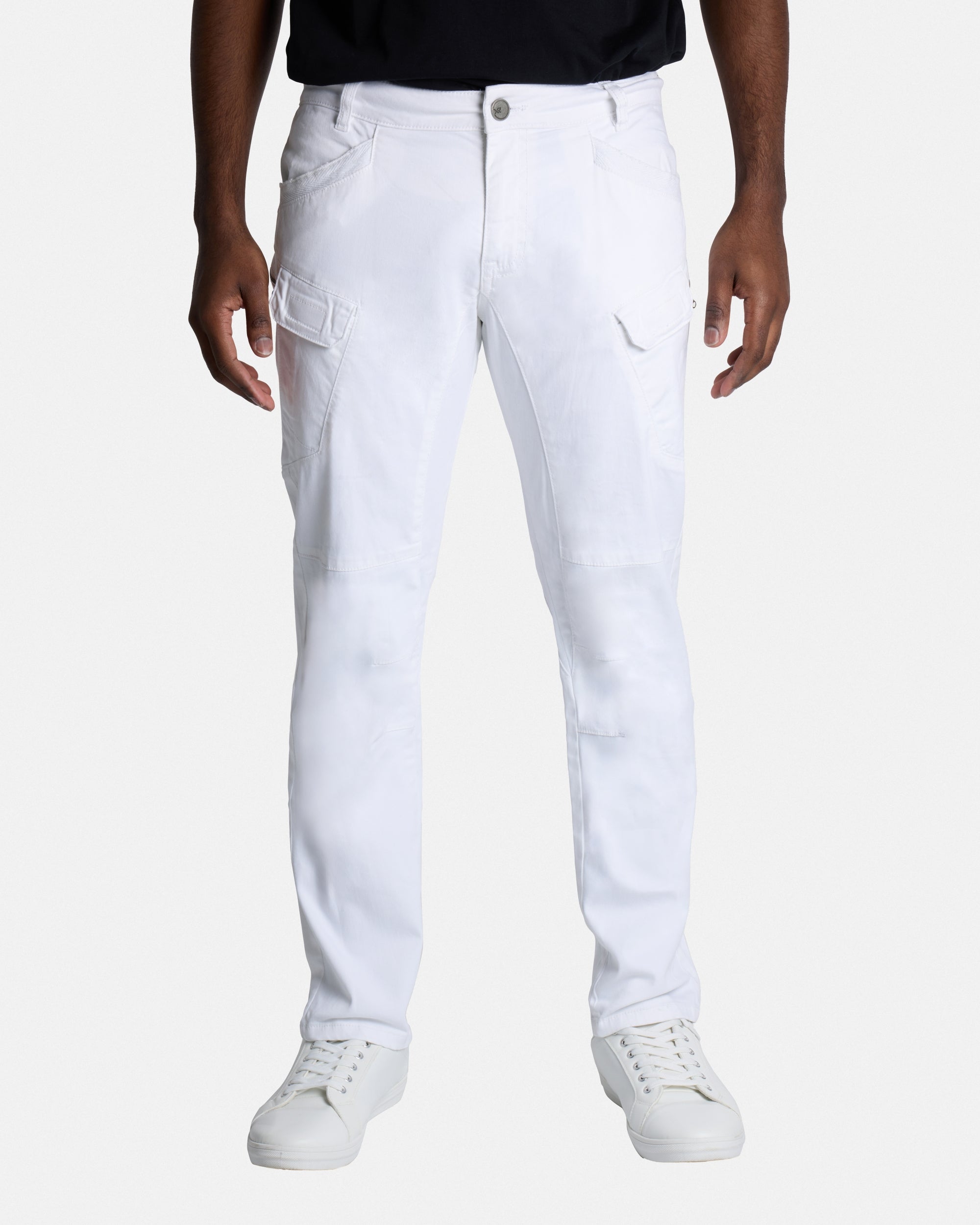 SLIM FIT STRETCH TWILL CARGO PANTS