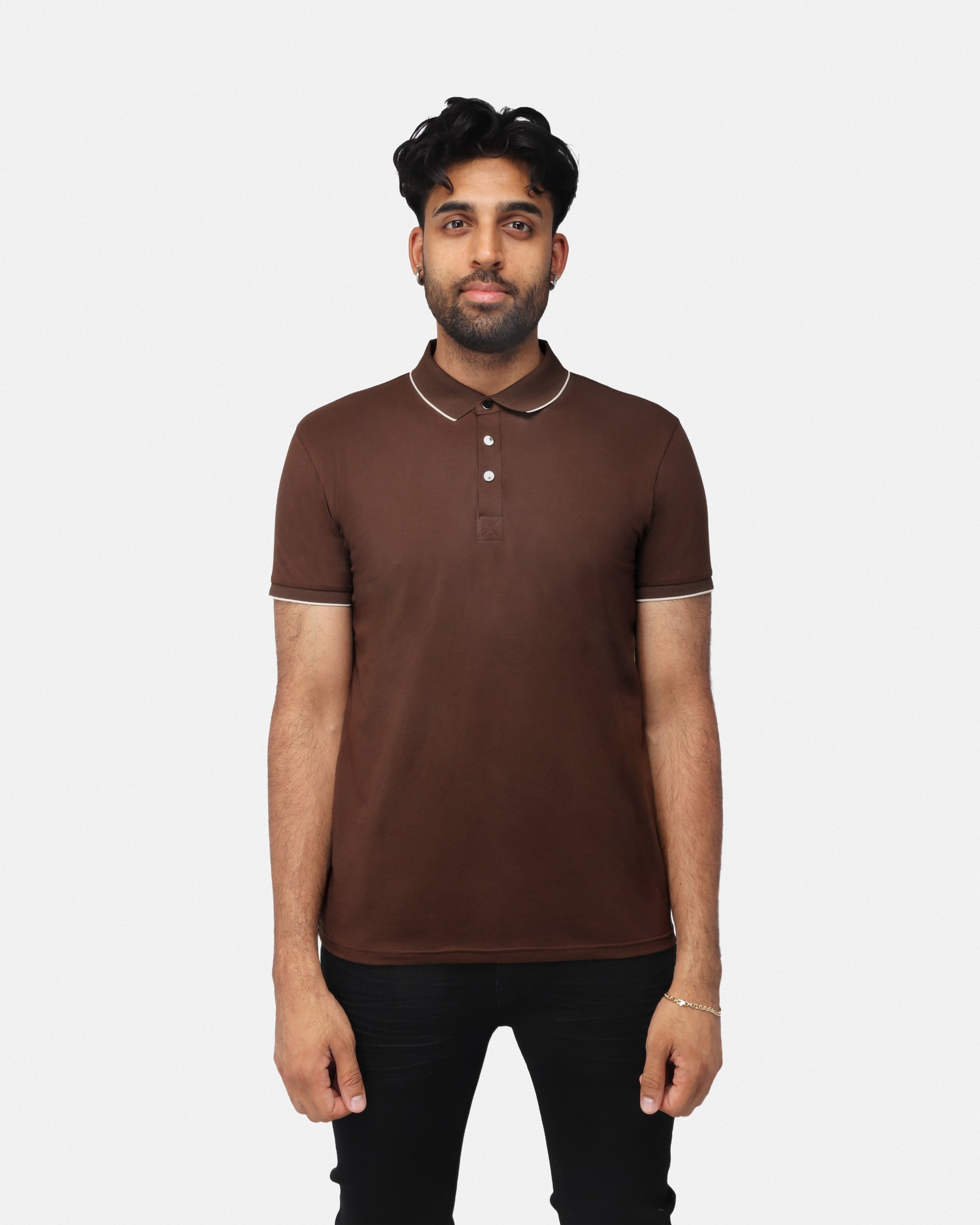 X RAY Men's Short Sleeve Snap-Placket Golf Polo Shirts