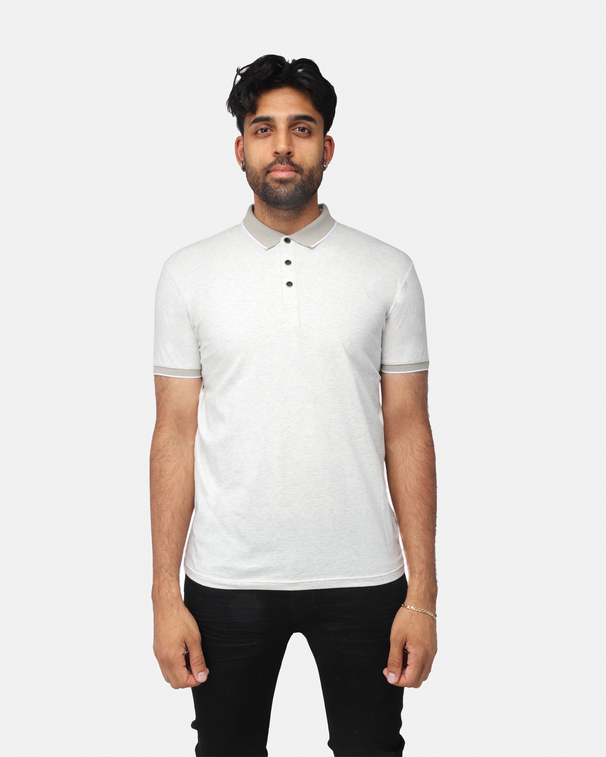 X RAY Men's Short Sleeve Snap-Placket Golf Polo Shirts