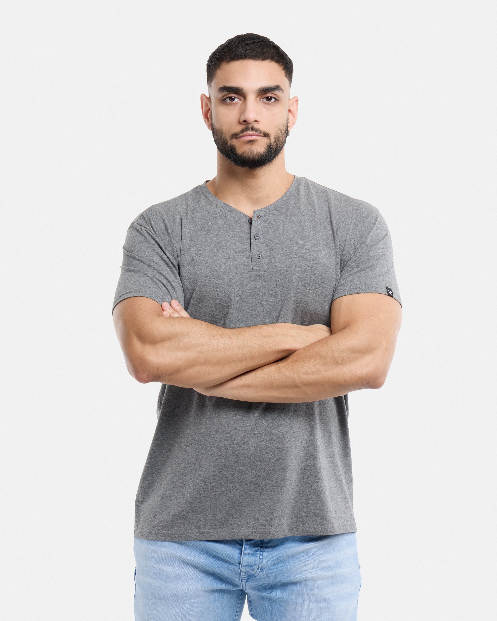 XMTS-27014 The Classic Comfort Henley Tee – X-RAY JEANS