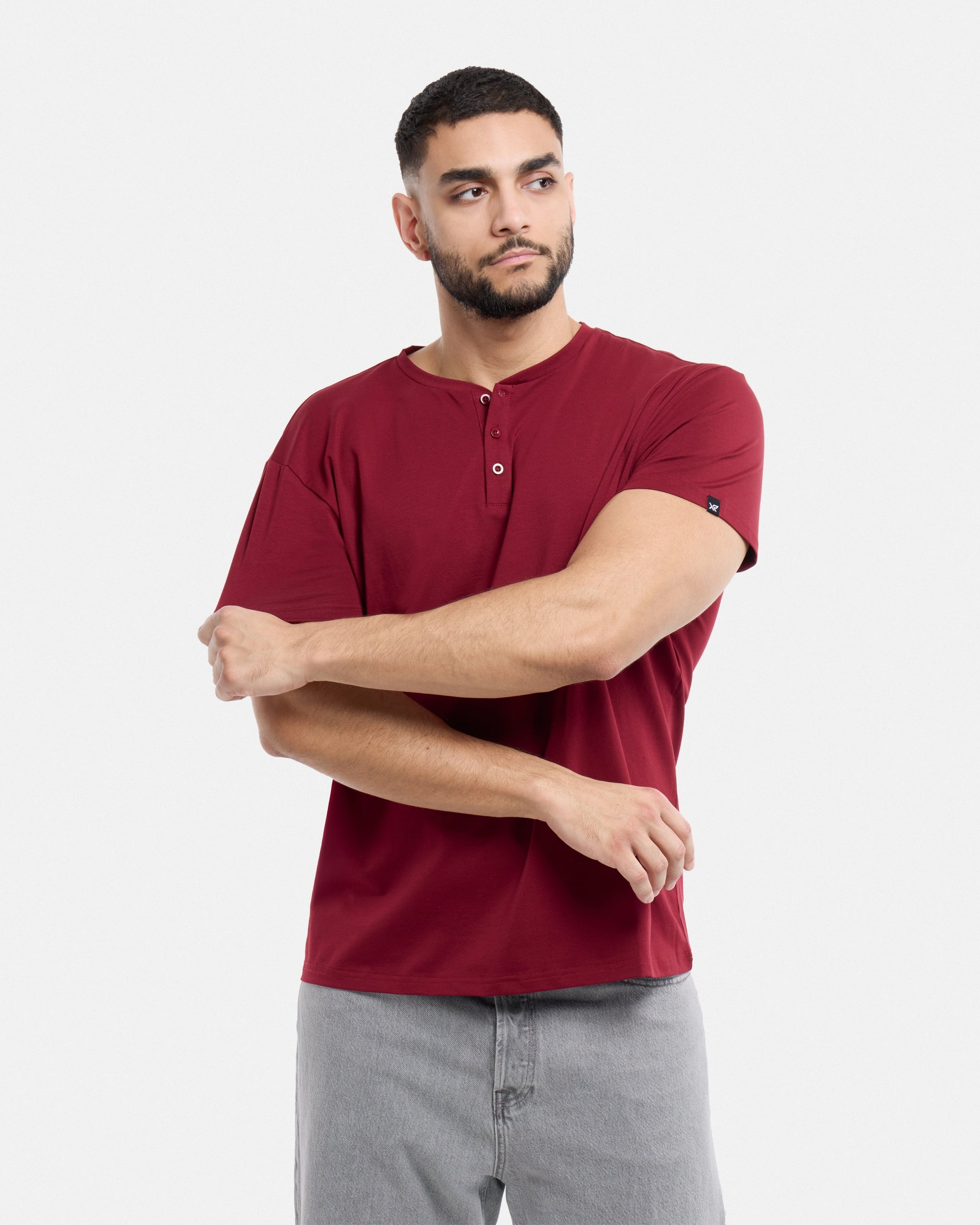 XMTS-27014 The Classic Comfort Henley Tee – X-RAY JEANS