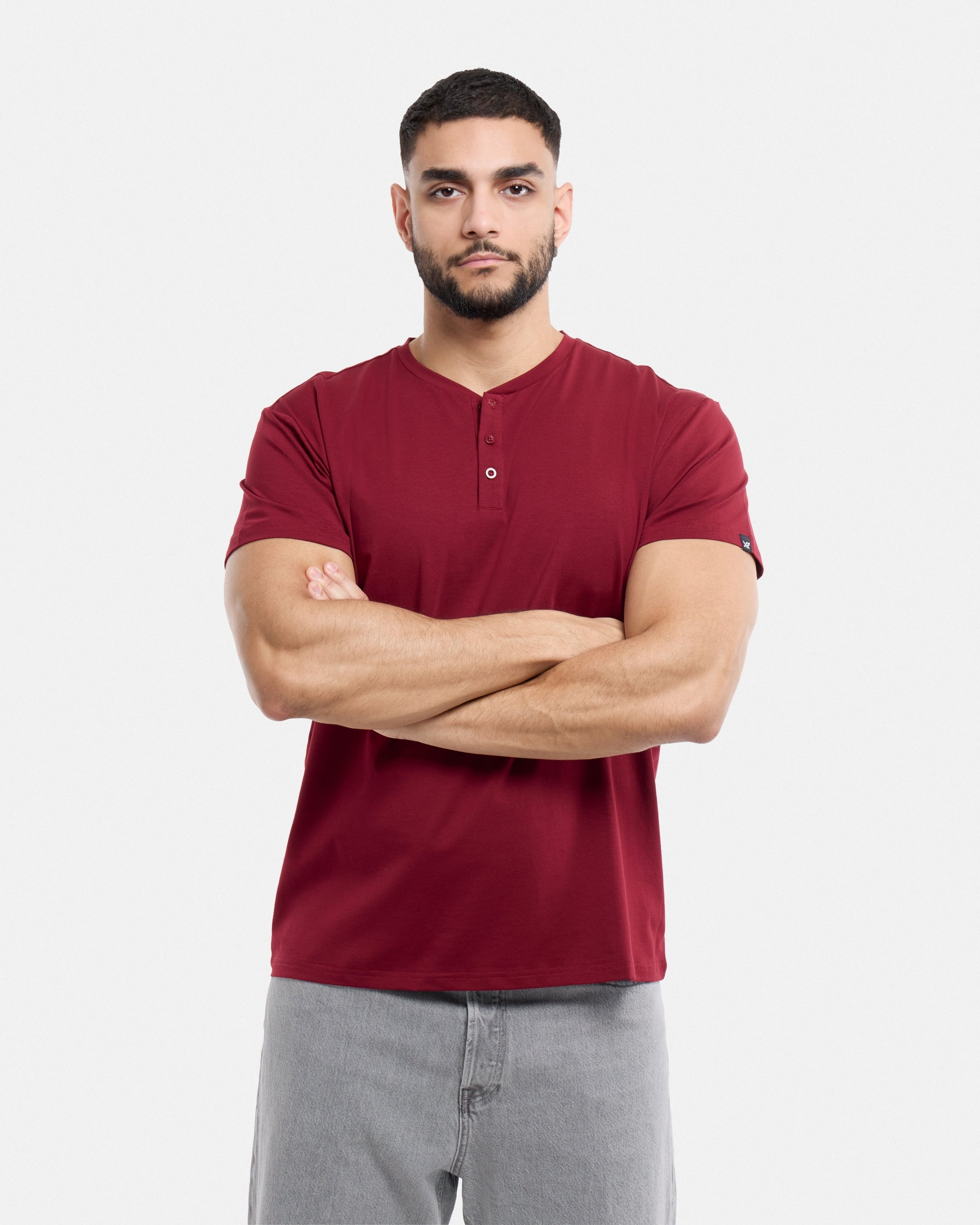 XMTS-27014 The Classic Comfort Henley Tee – X-RAY JEANS