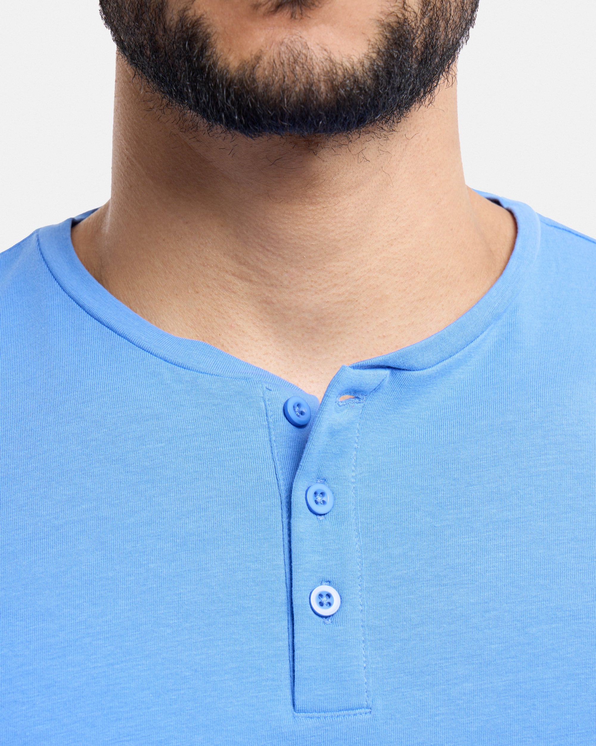 トップス Na.e Comfort shirt blue XMTS-27014 The Classic Comfort Henley Tee – X-RAY JEANS