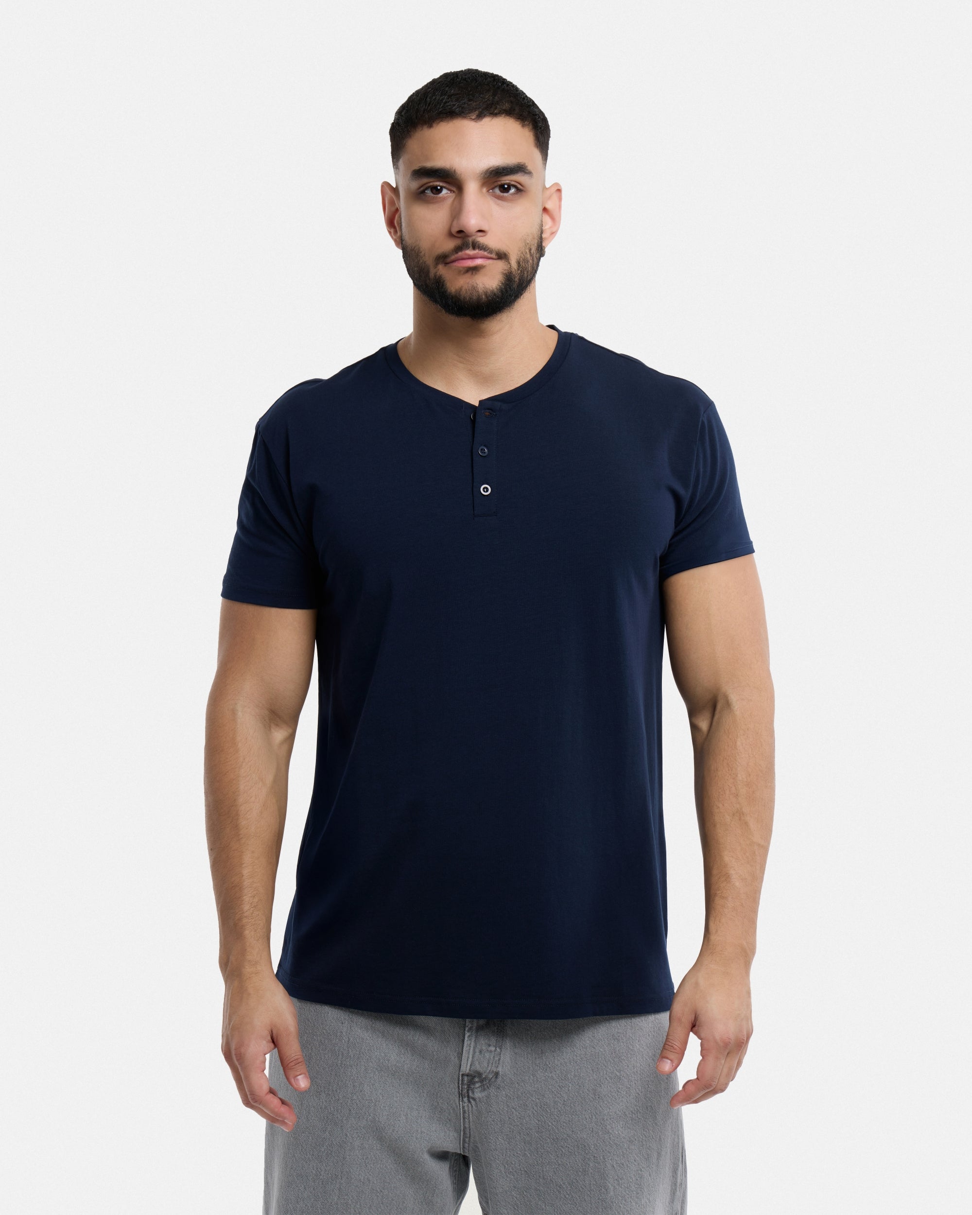 #XMTS-27014 The Classic Comfort Henley Tee