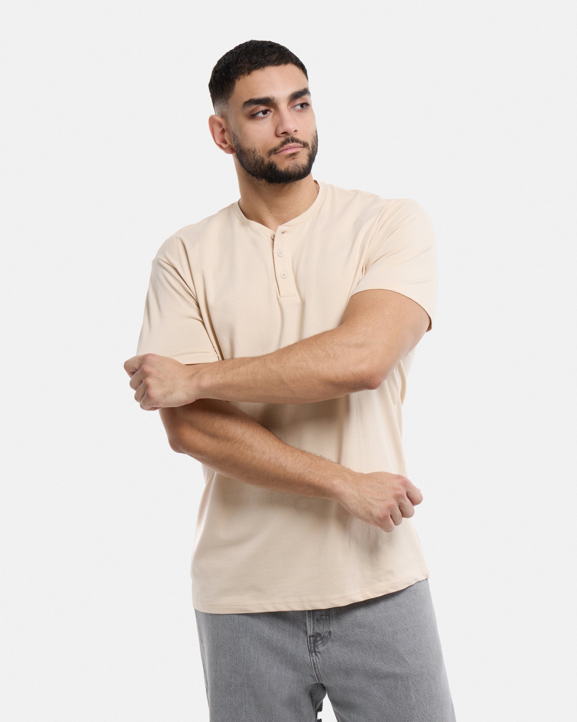 XMTS-27014 The Classic Comfort Henley Tee – X-RAY JEANS