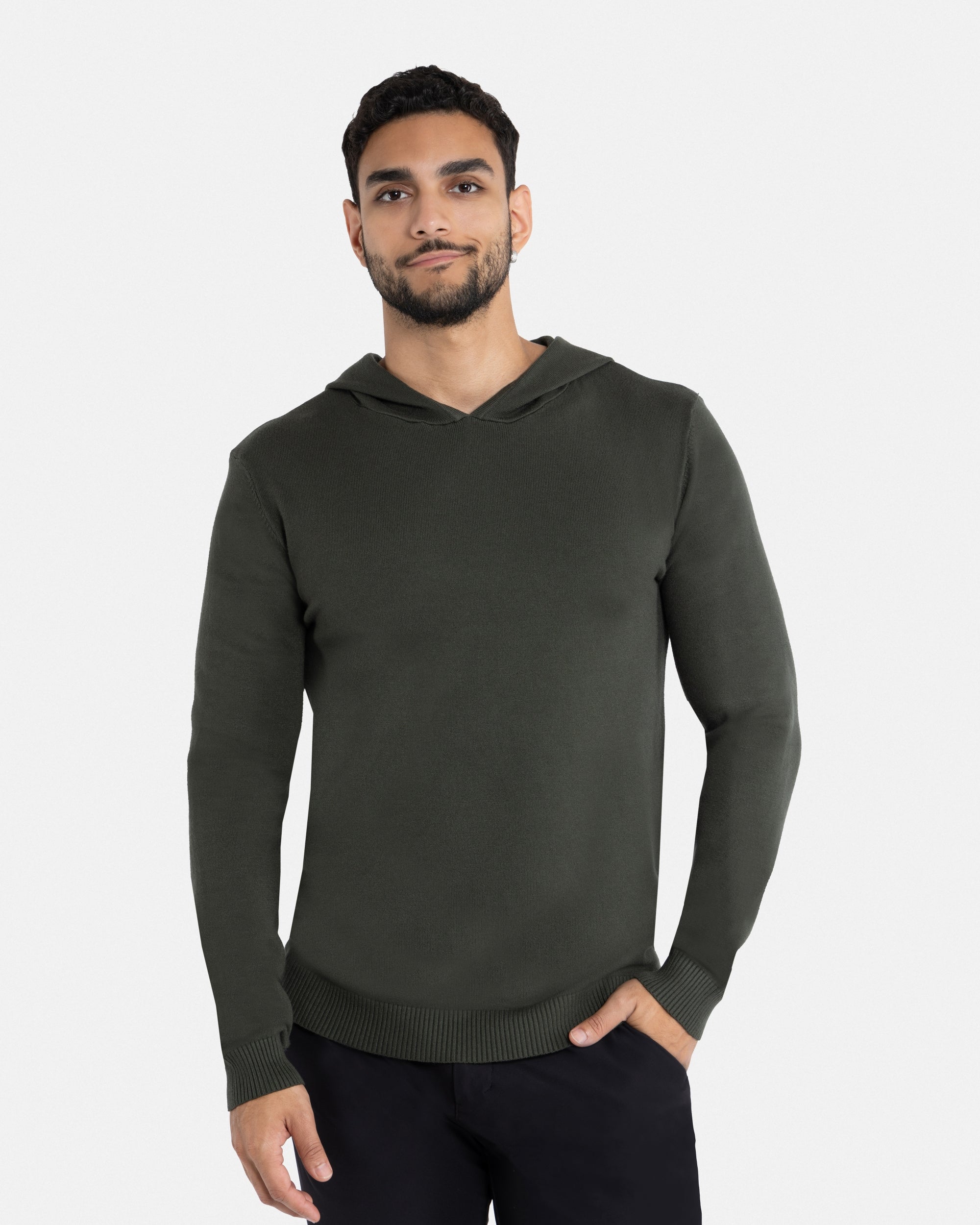 X RAY Men's Basic Casual Pullover Hooded Sweater