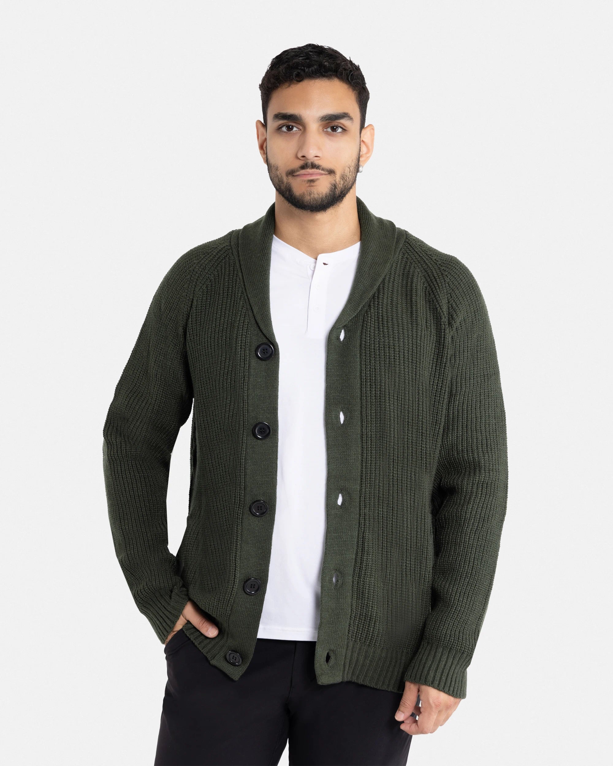 X RAY Men's Shawl Collar Button Down Cardigan Sweater Big & Tall Available