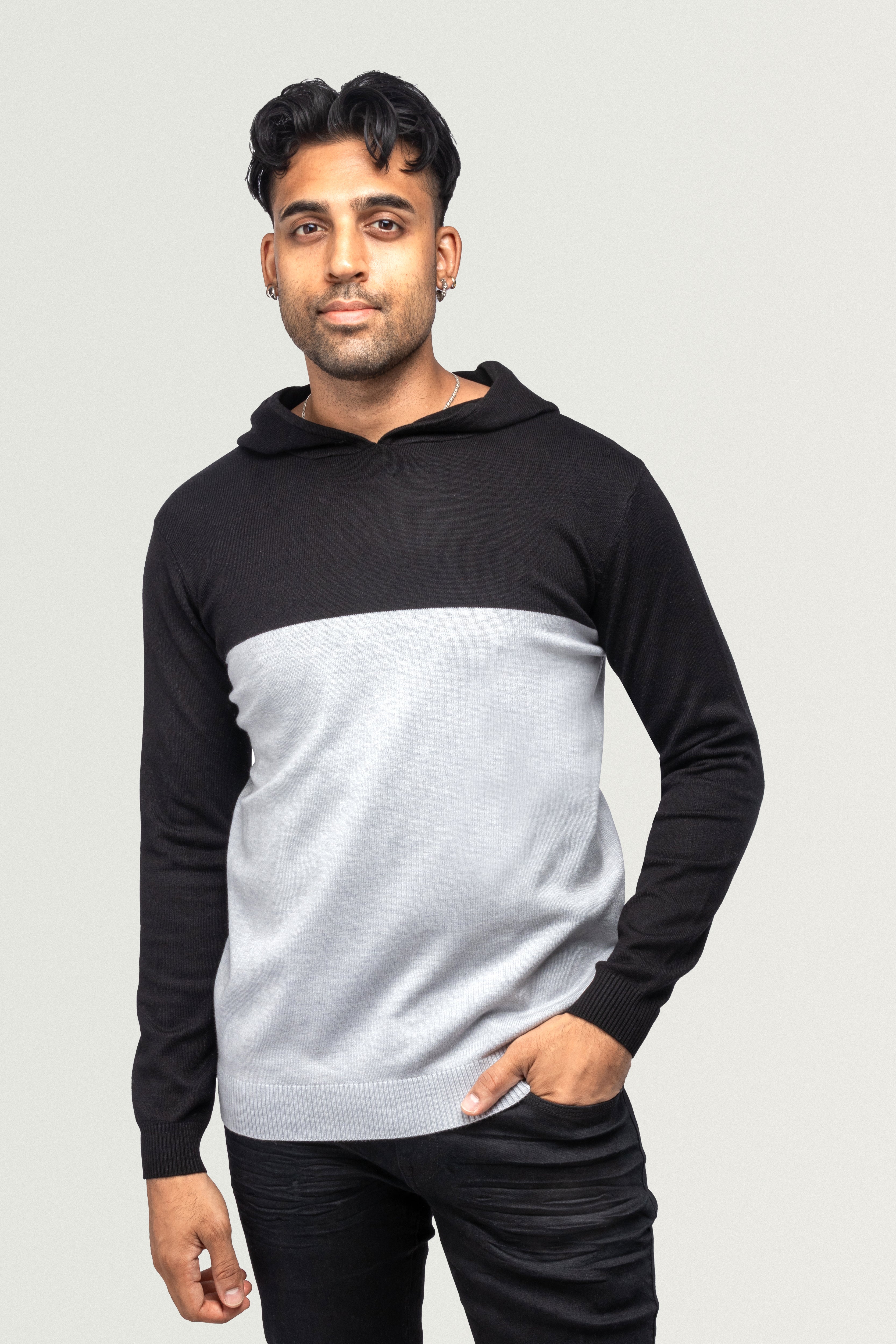 XRay Jeans Color Block Pullover Hoodie Sweater – X-RAY JEANS