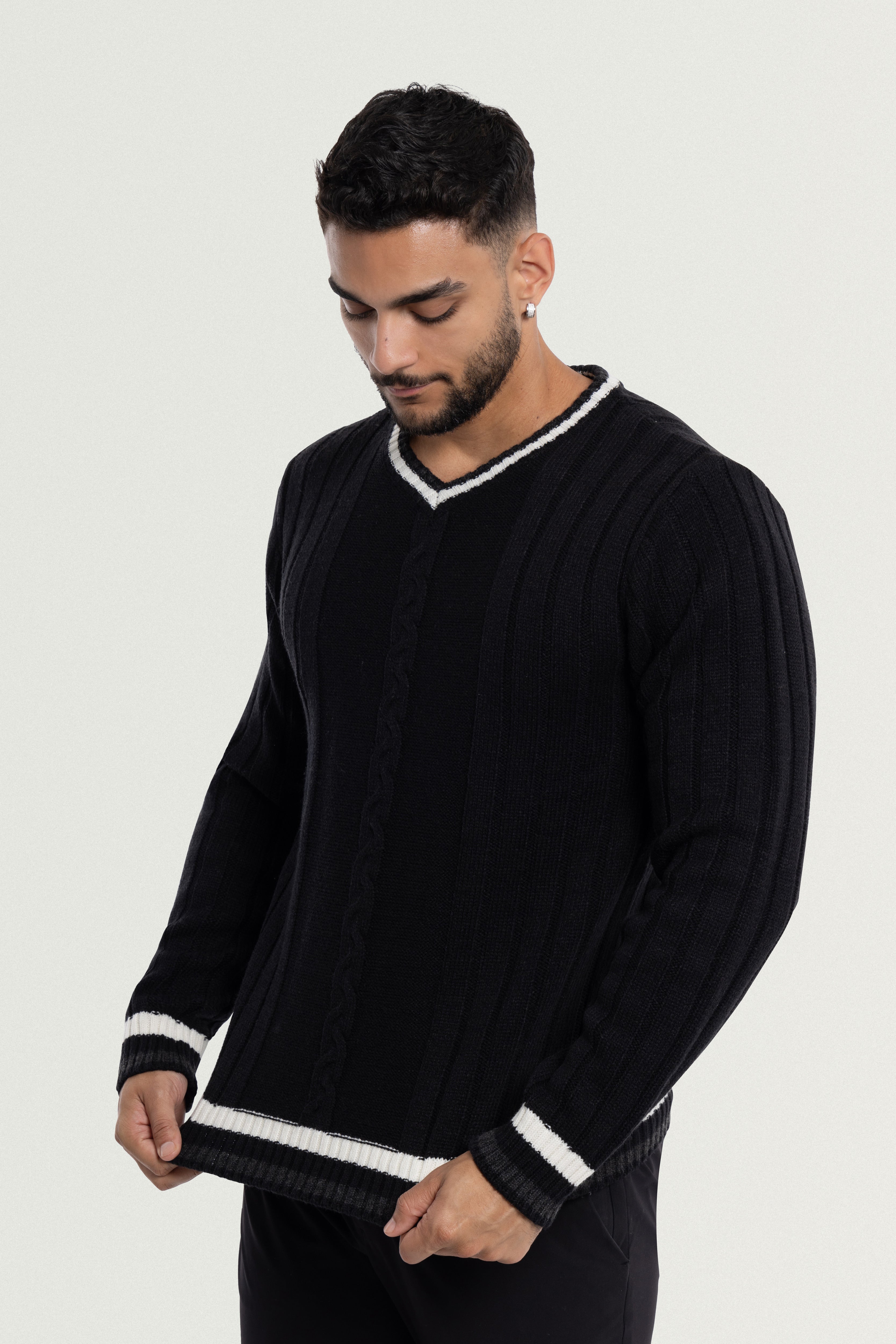 売れ筋商品|||エックスレイ ニット&セーター アウター レディース Men's Basic V-Neck Pullover Midweight Sweater Ruby Red X RAY Men's Cable Knit Middleweight Soft Tipped V-Neck