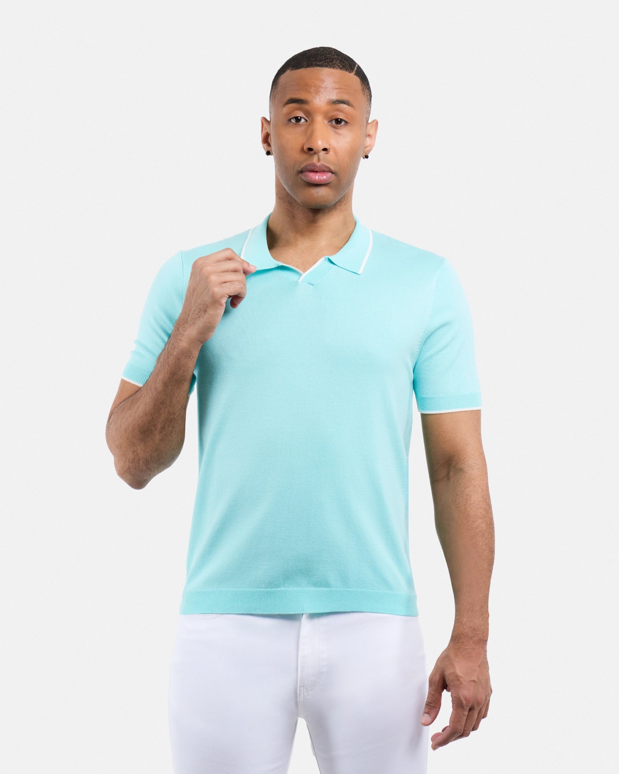 #XMW-33138 Johnny Collar Sweater Polo-thumbmail-100