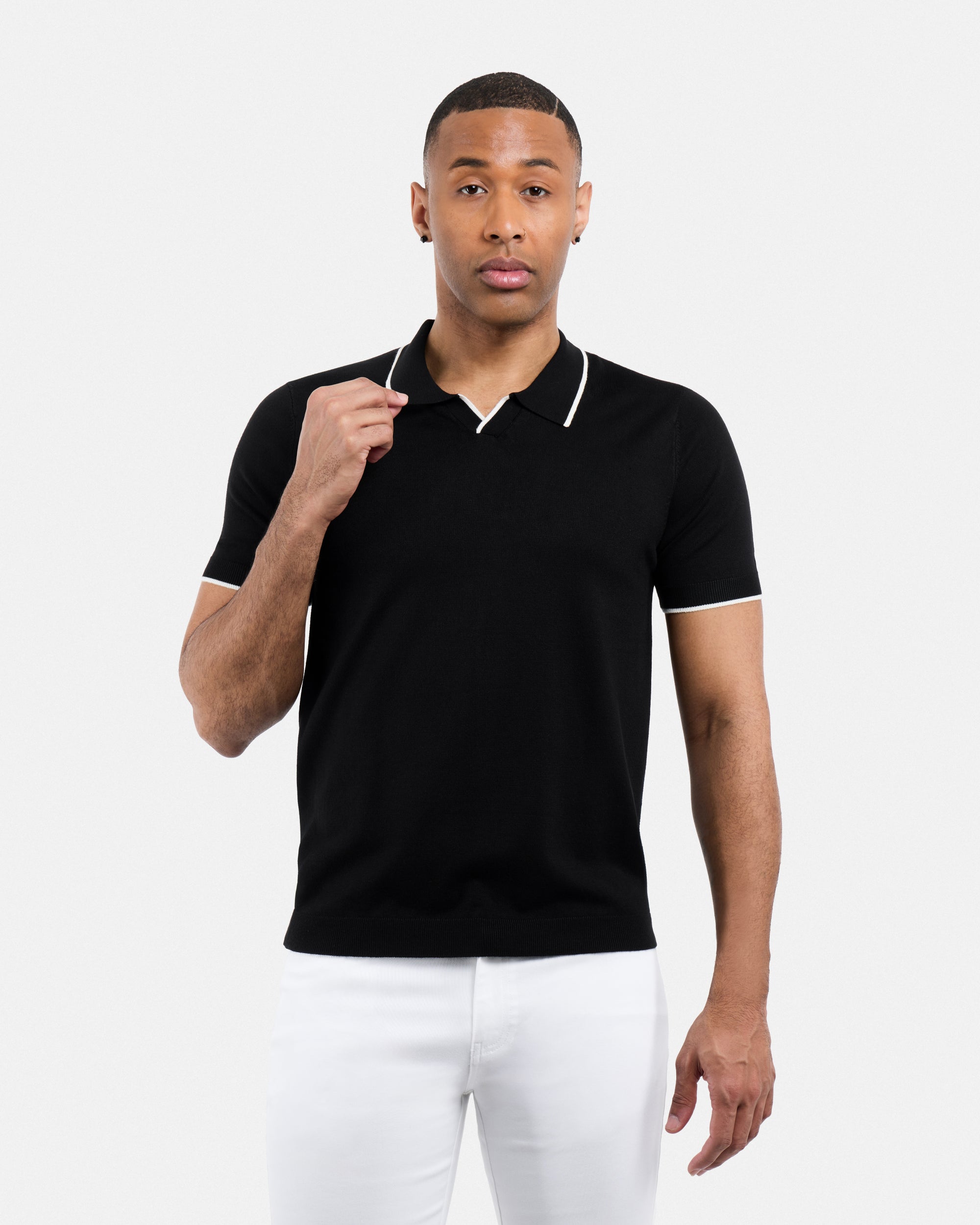 #XMW-33138 Johnny Collar Sweater Polo-thumbmail-5