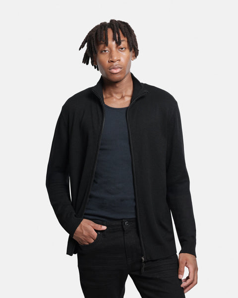 X RAY Men's Full Zip Mock Neck Sweater – X-RAY JEANS