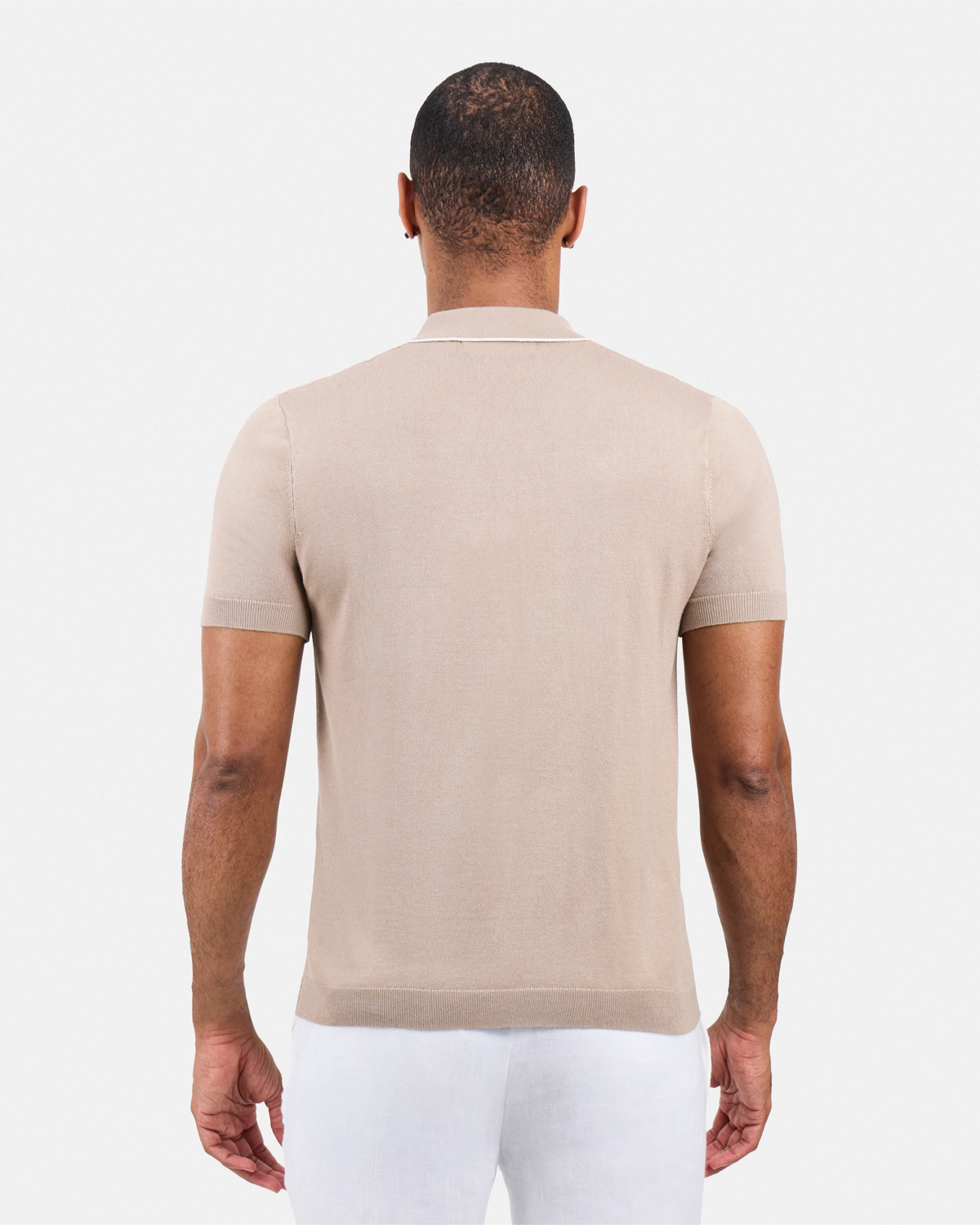 #XMW-34102 Textured Stripe Johnny Sweater Polo-thumbmail-42